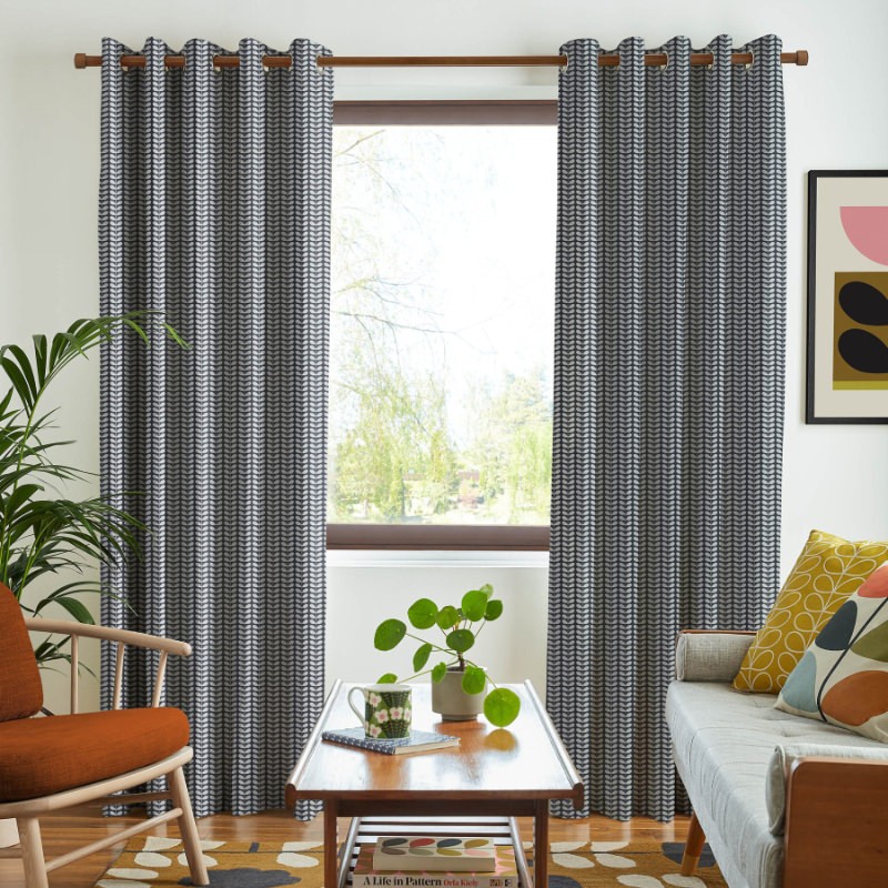 Orla Kiely Tiny Stem Whale Curtains