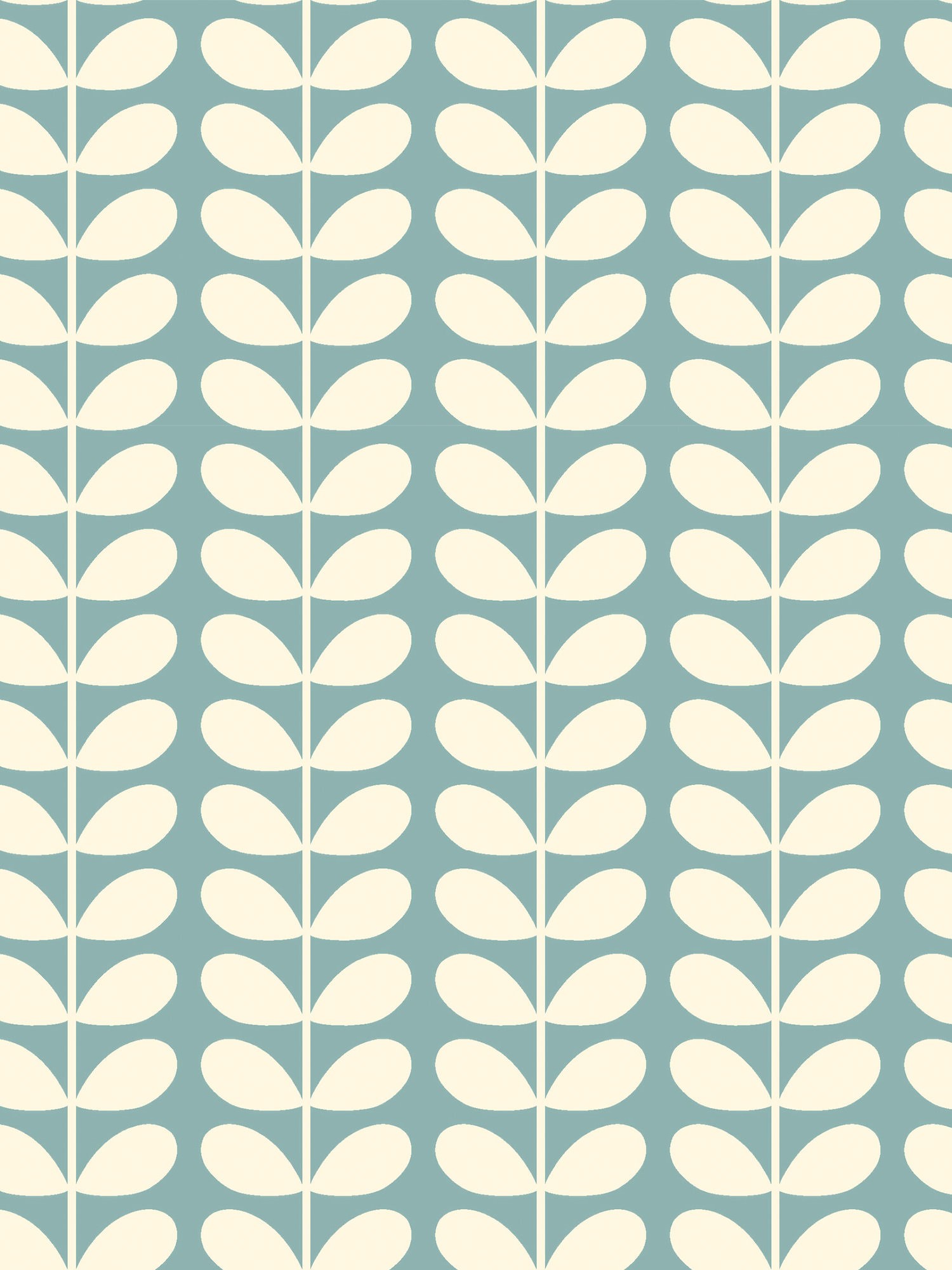 orla kiely tiny stem duckegg curtains