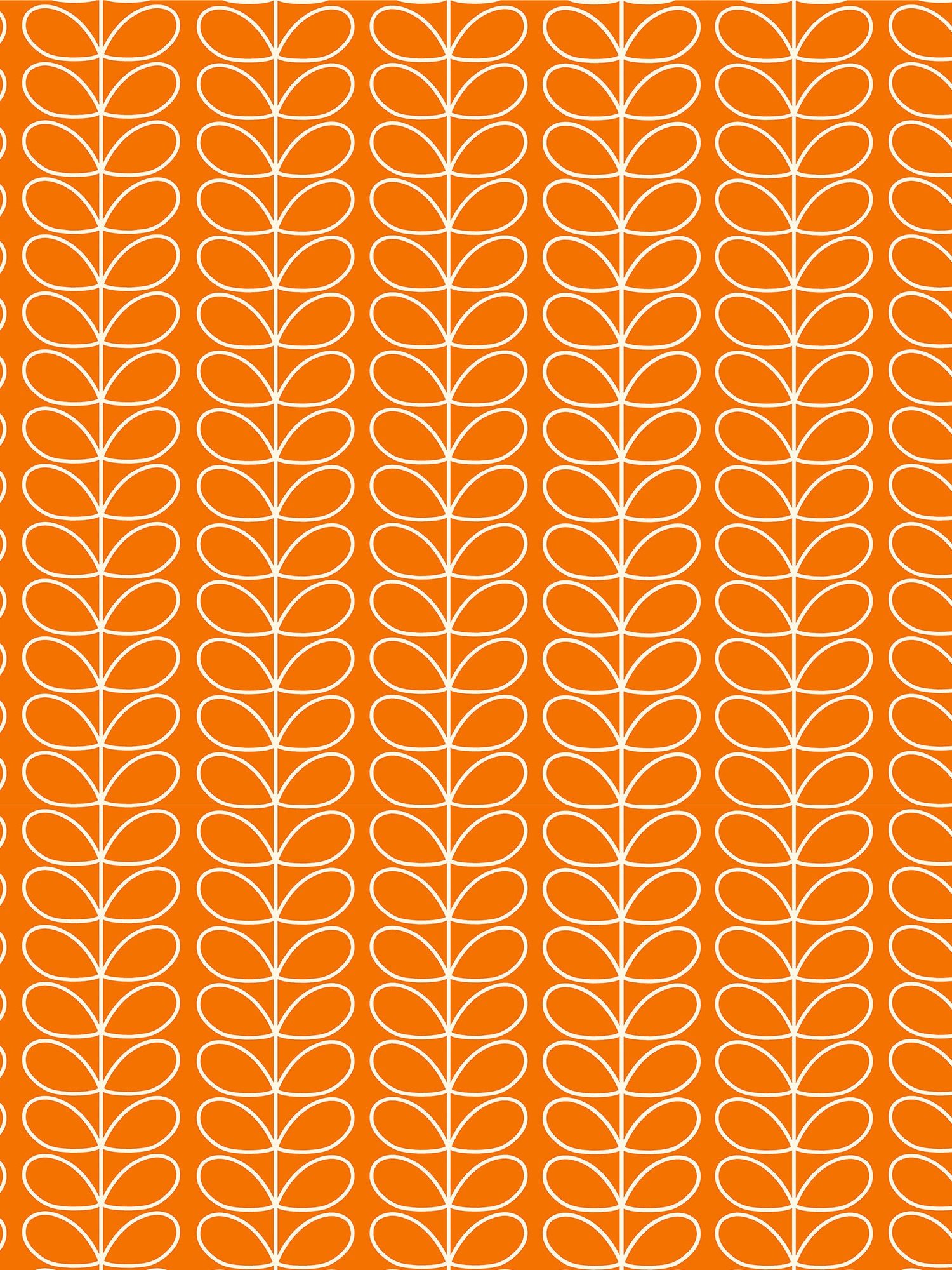 orla kiely linear stem persimmon curtains