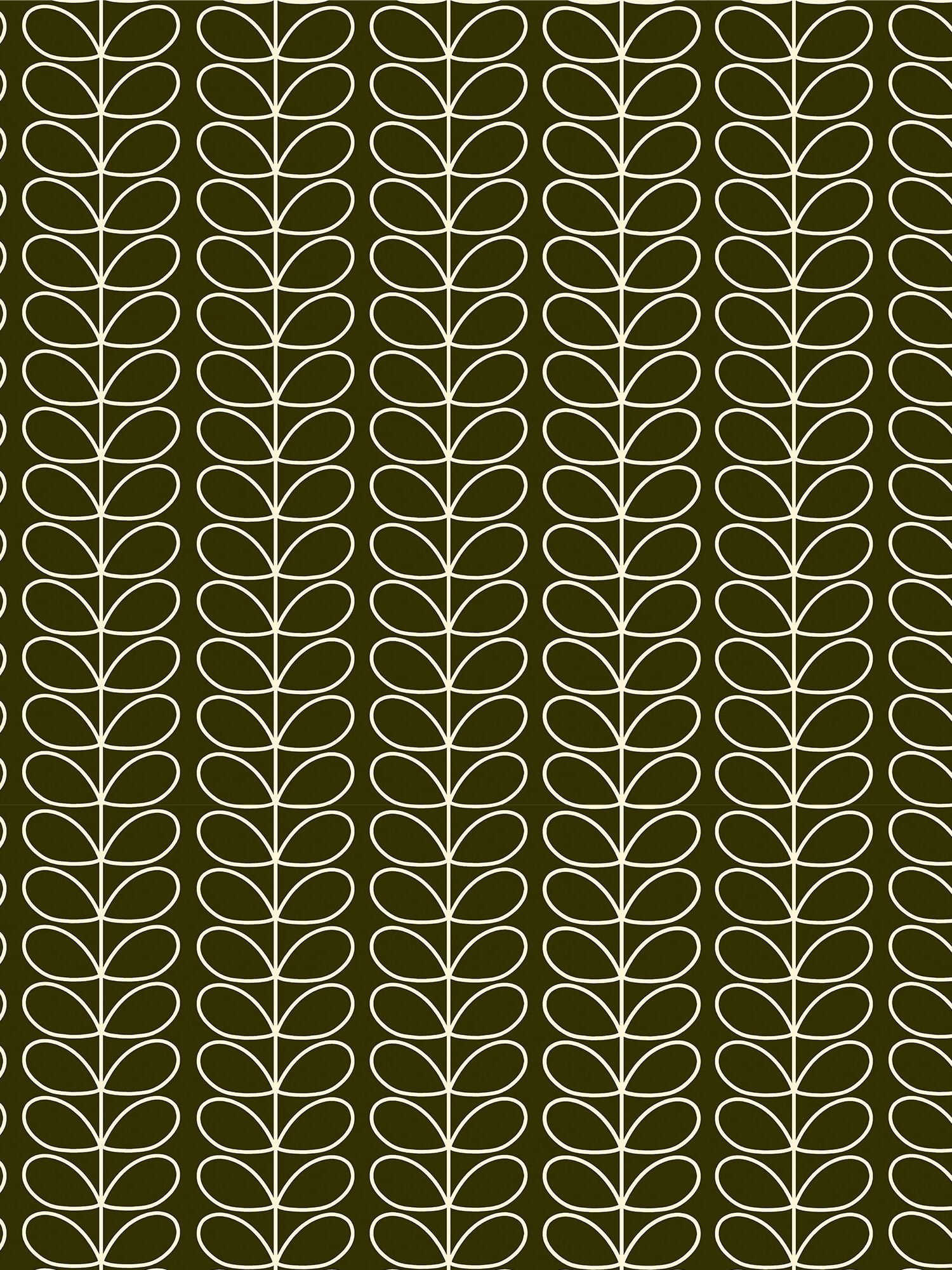 orla kiely linear stem kelp curtains
