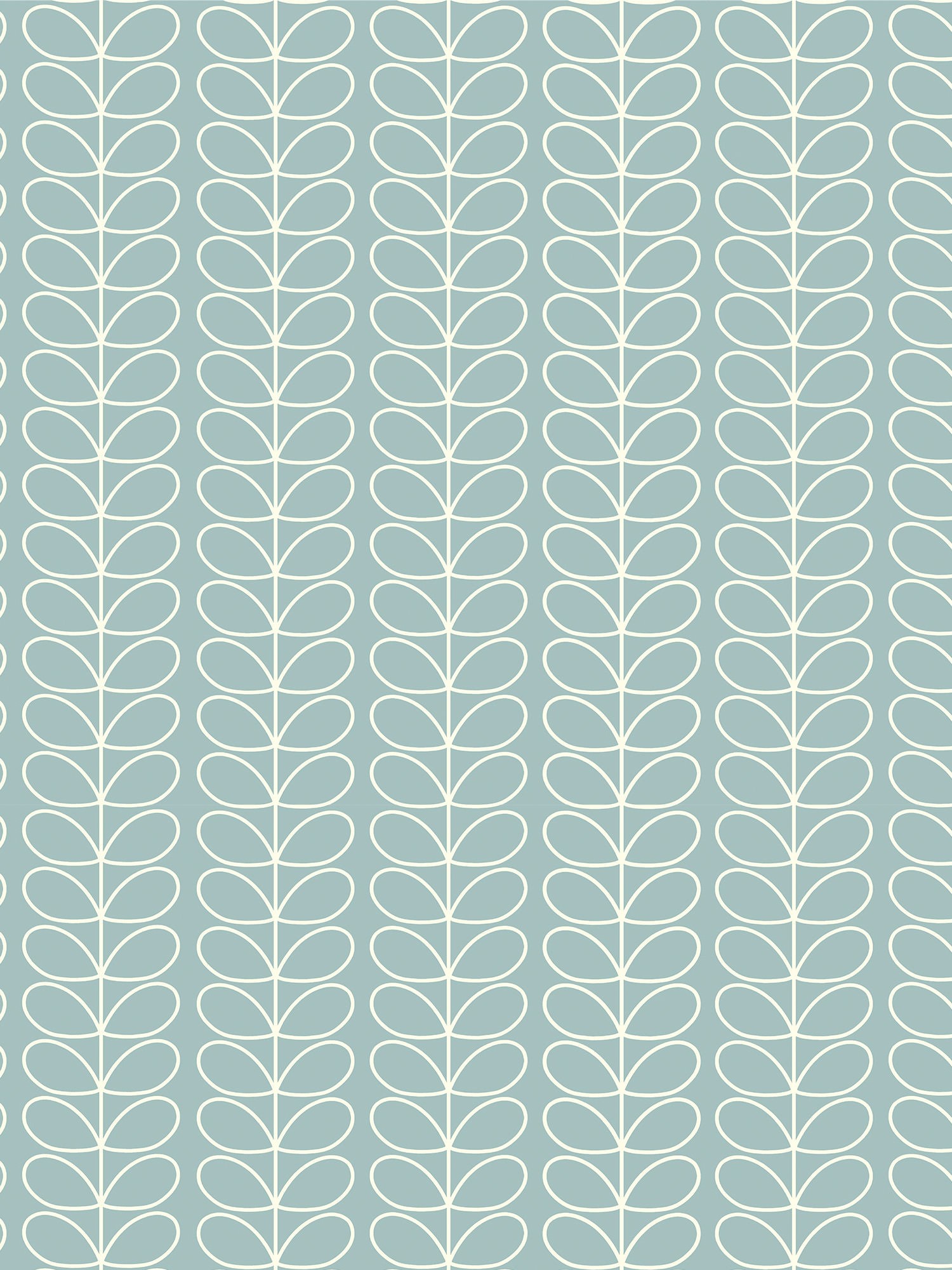orla kiely linear stem aqua curtains