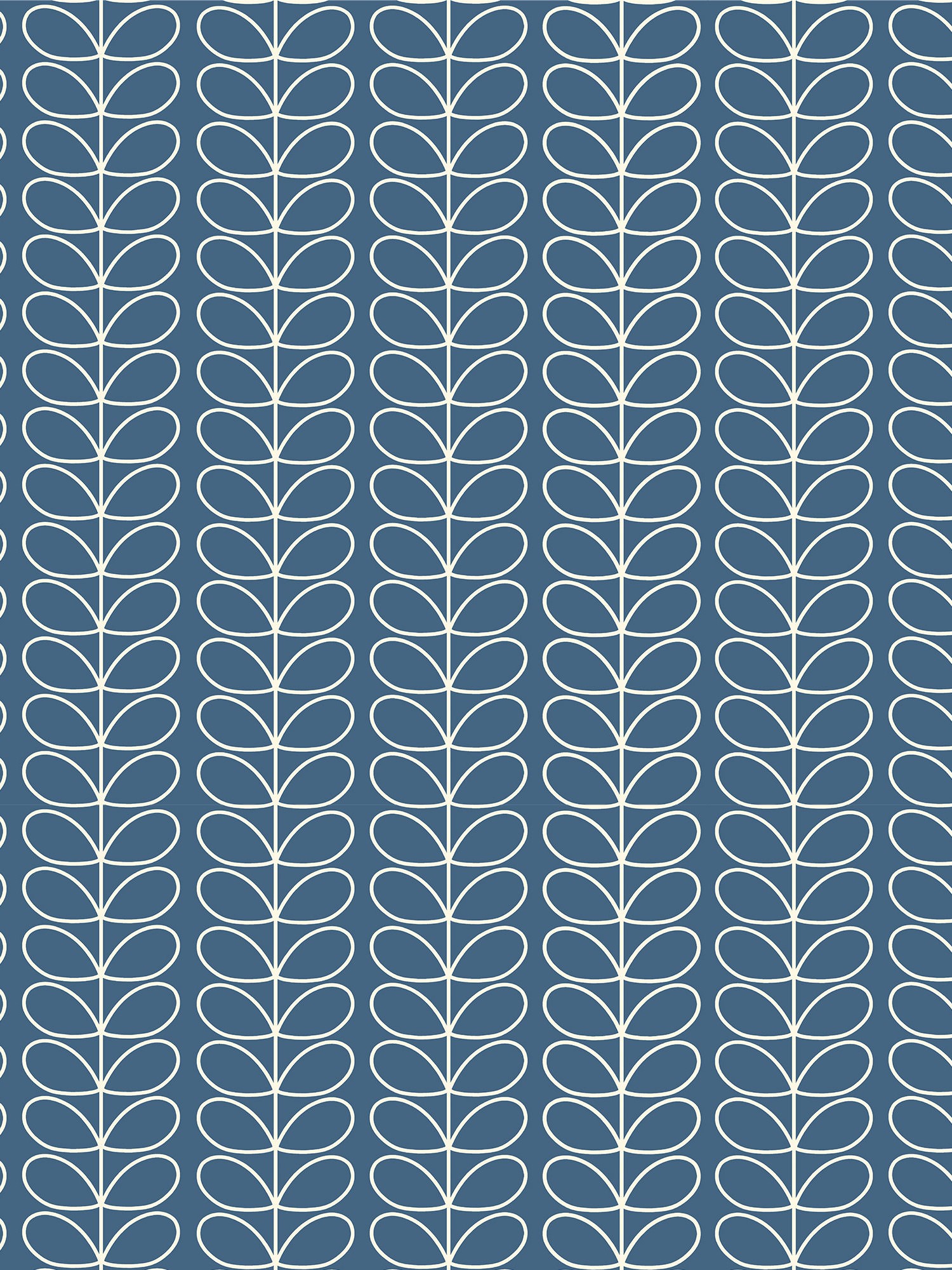 orla kiely linear stem marine curtains