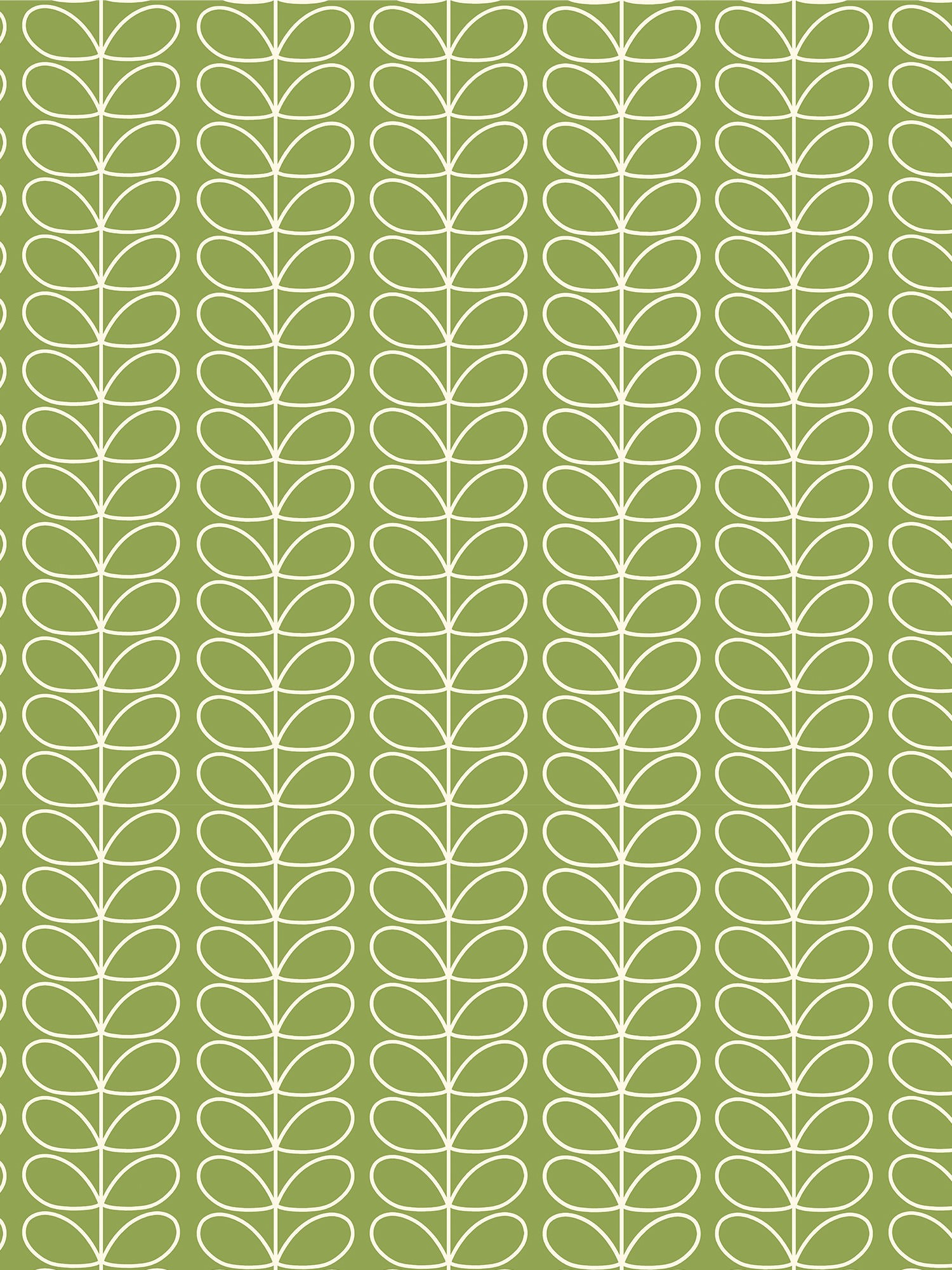 orla kiely linear stem chalky green curtains