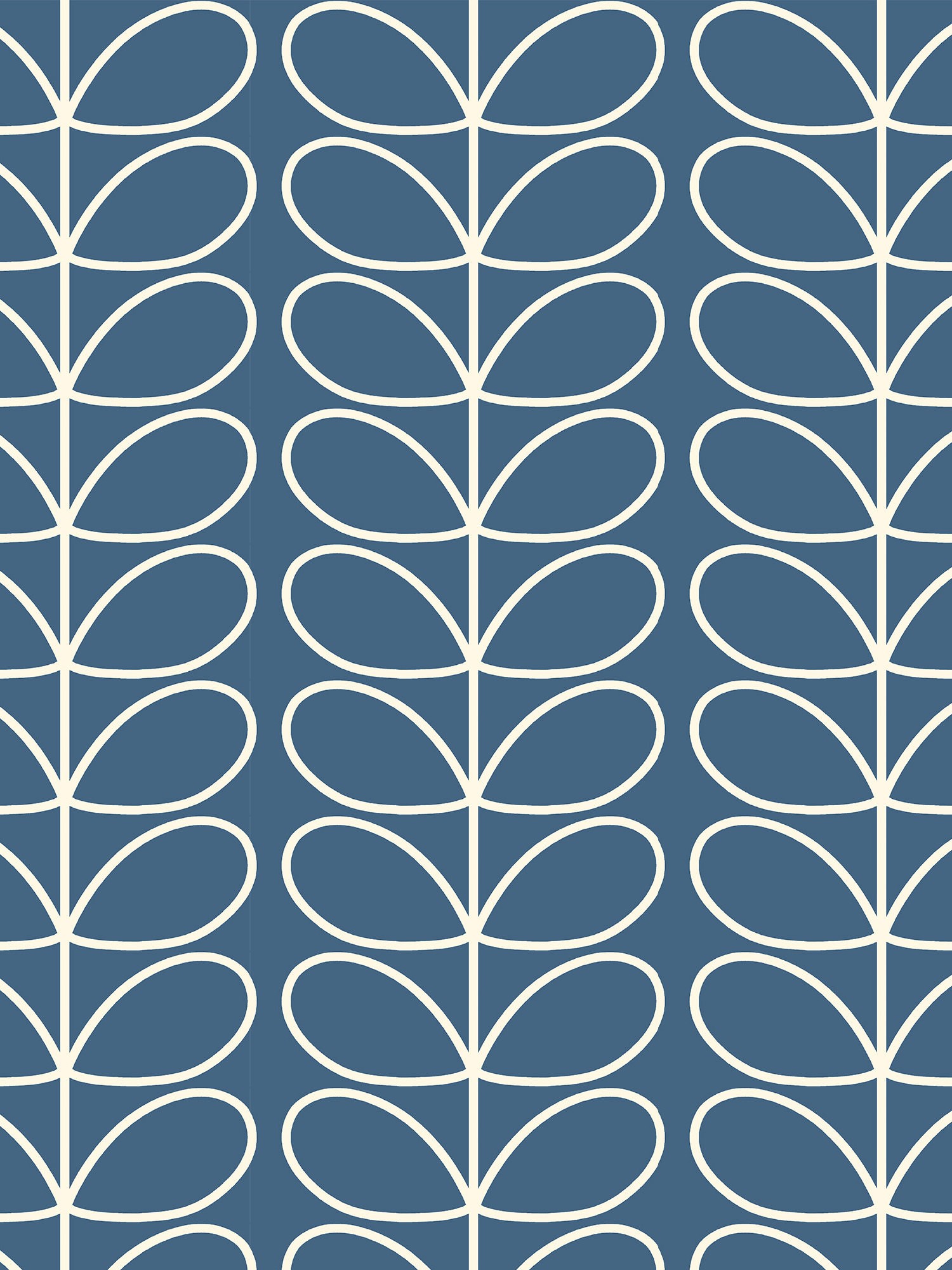 orla kiely jumbo linear stem marine curtains