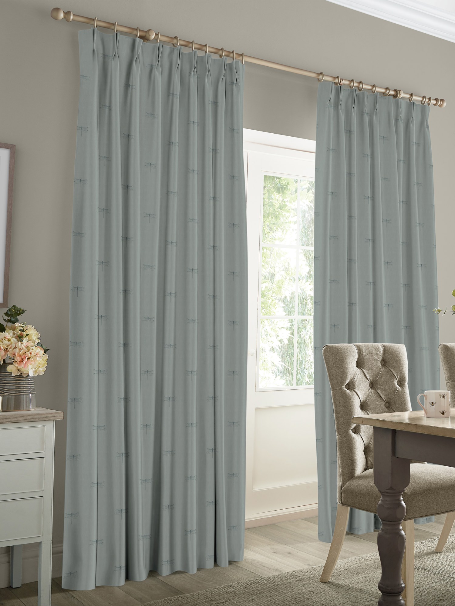 sophie allport dragonfly teal curtains