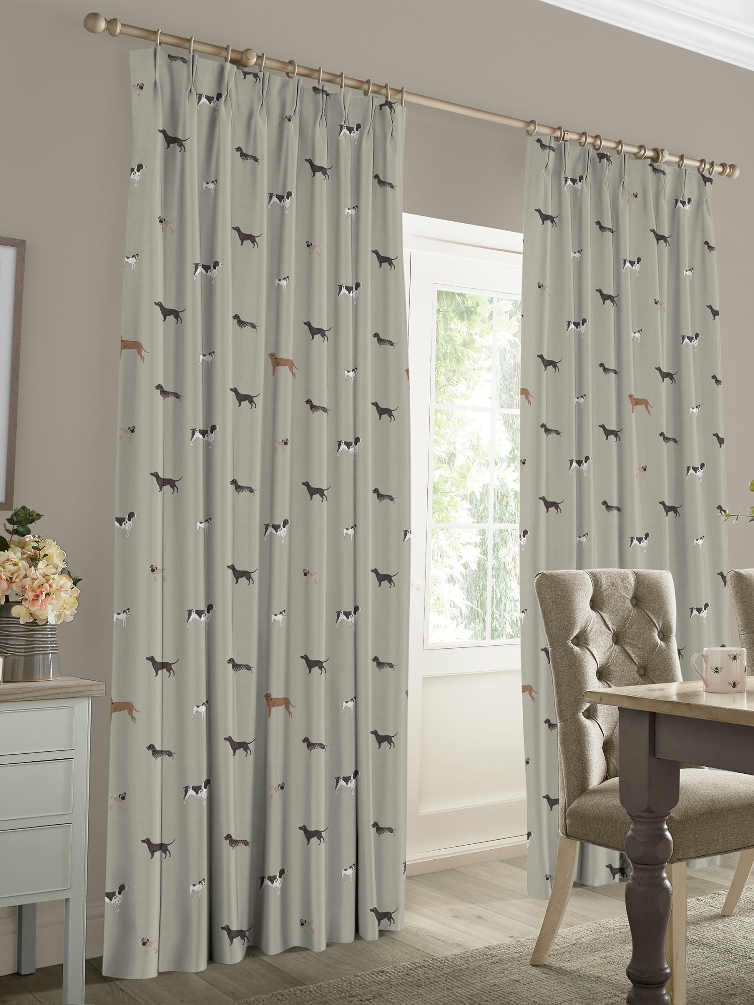sophie allport woof linen curtains