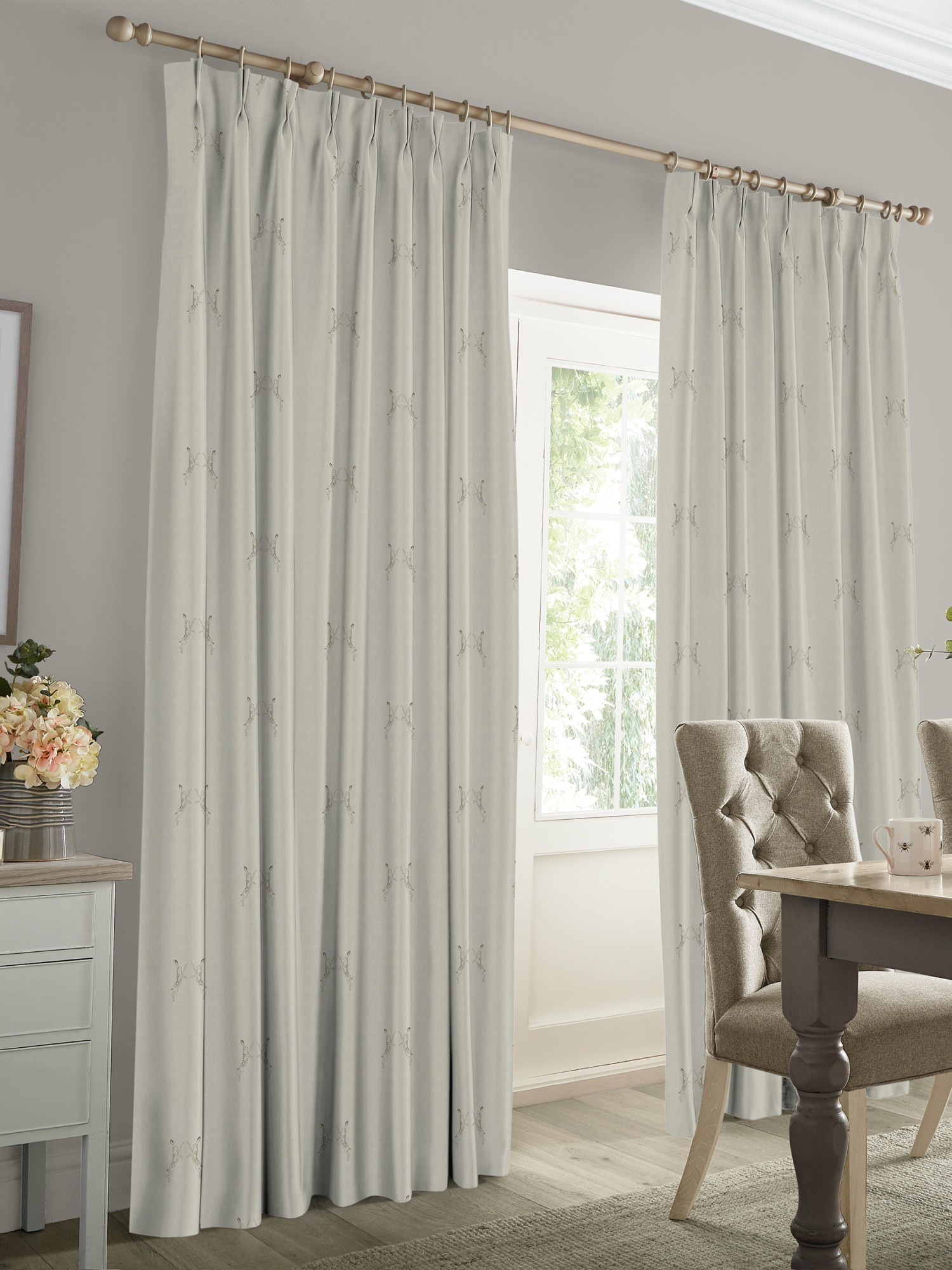 sophie allport boxing hares natural curtains