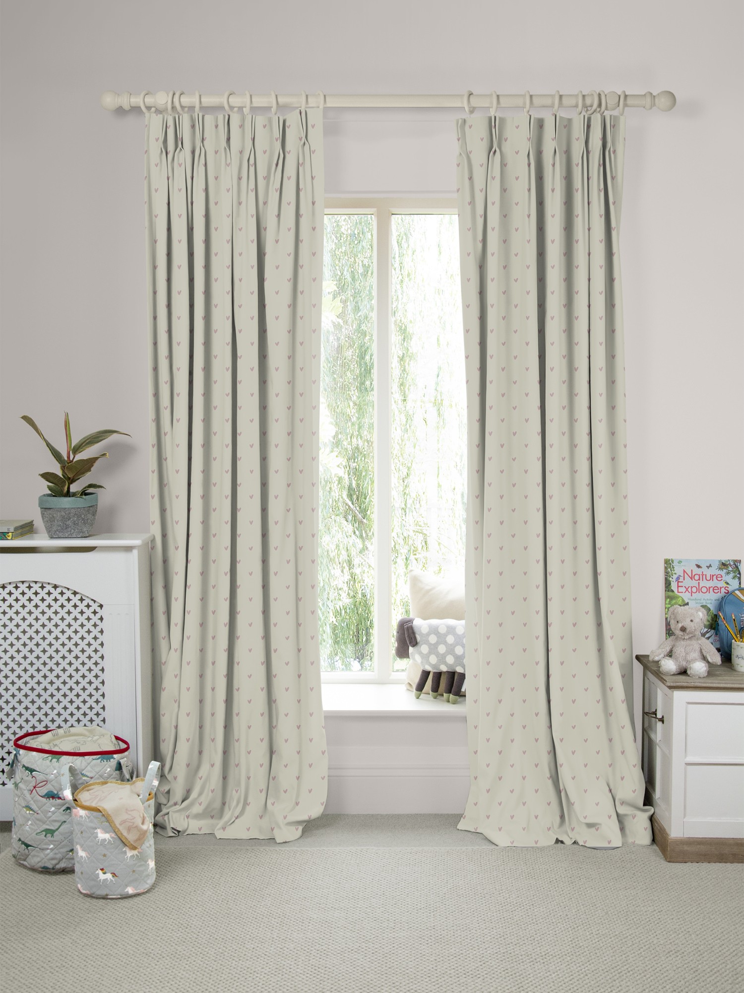 sophie allport hearts blush curtains