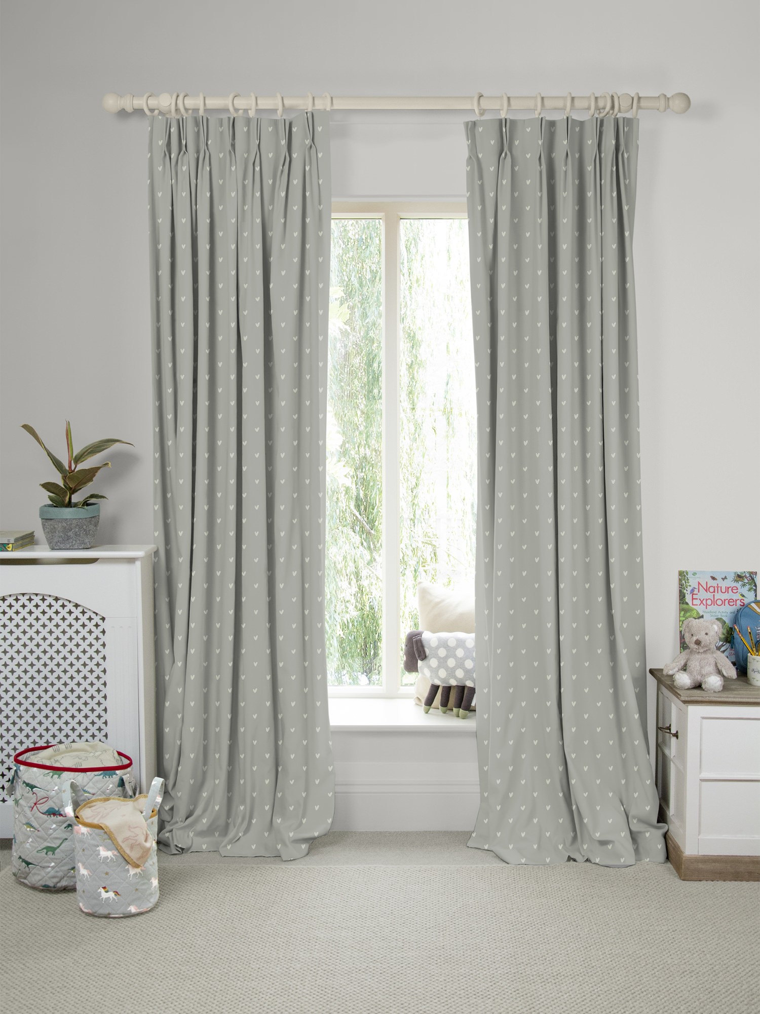 sophie allport hearts grey curtains