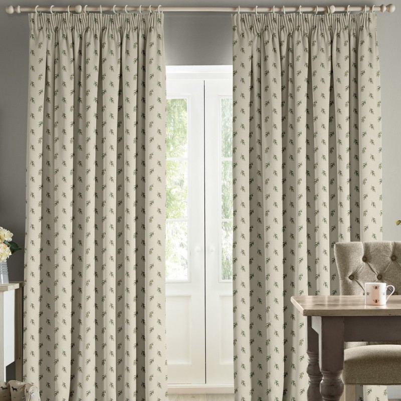 Sophie Allport Olive Neutral Curtains