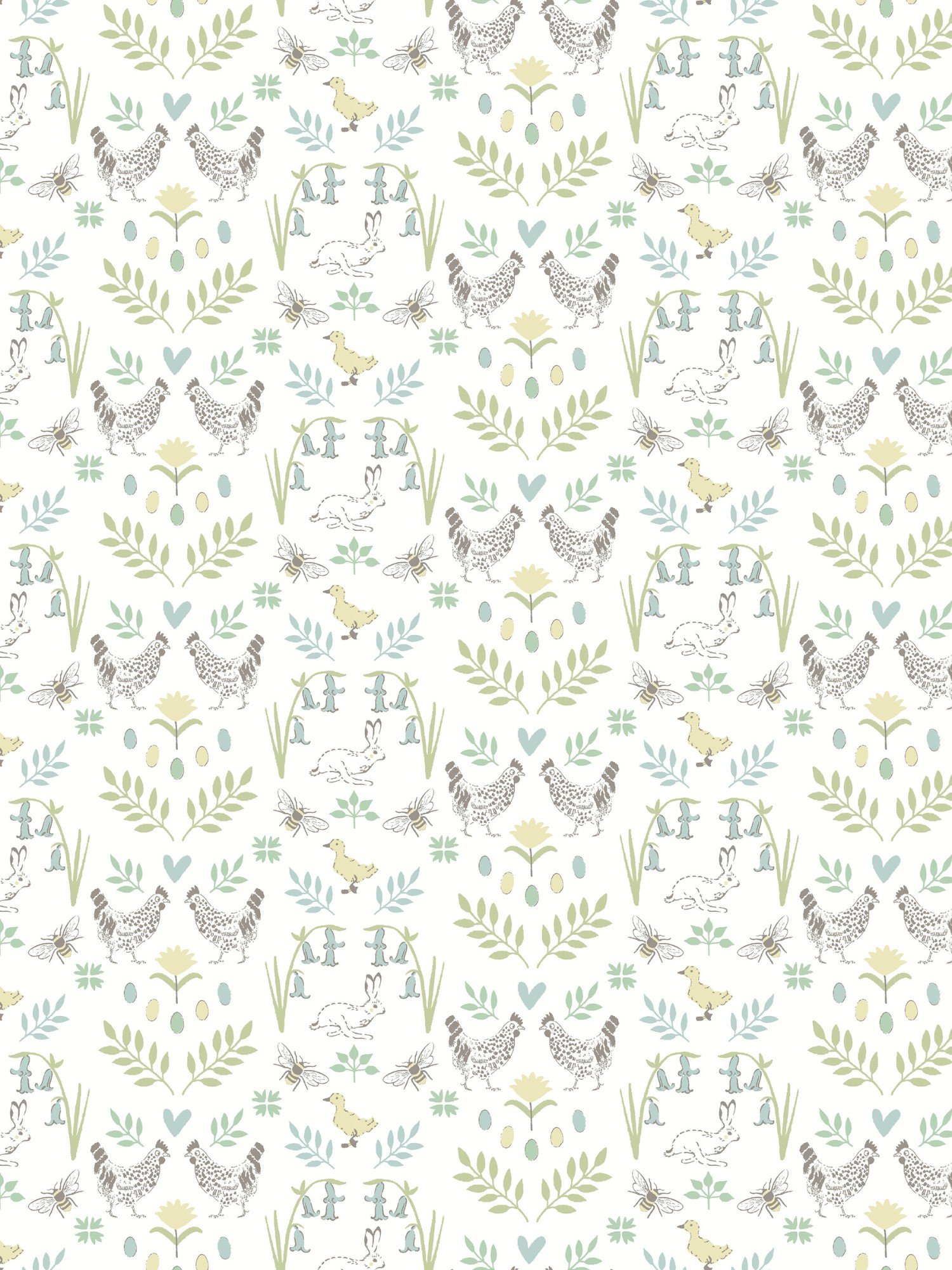 sophie allport spring chicken white curtains