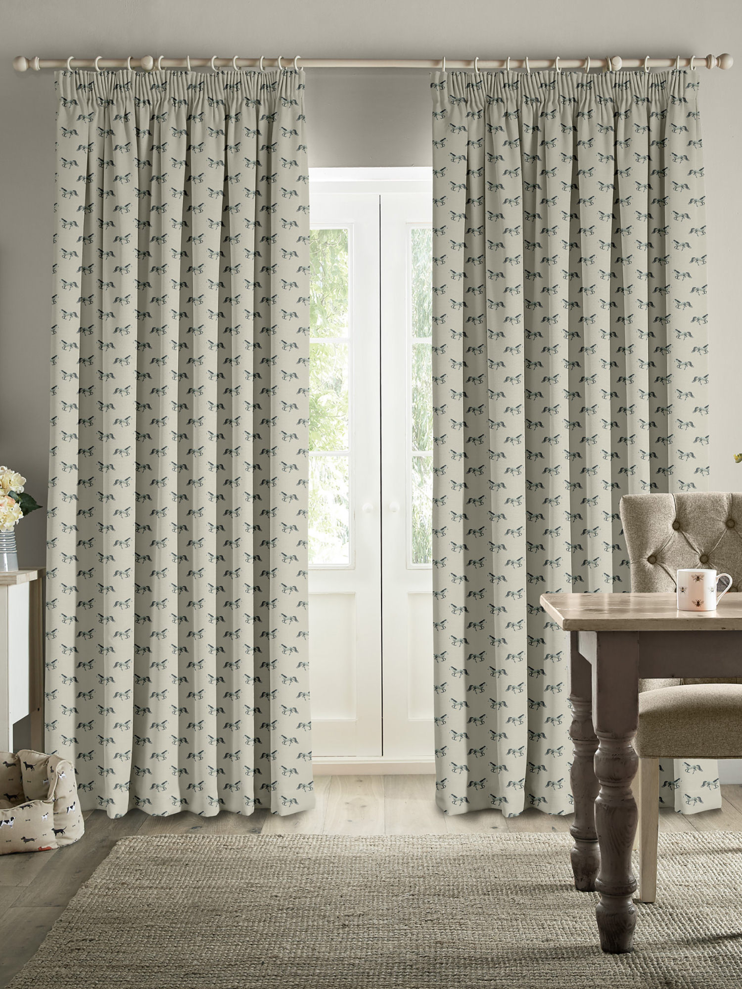 sophie allport horse grey curtains