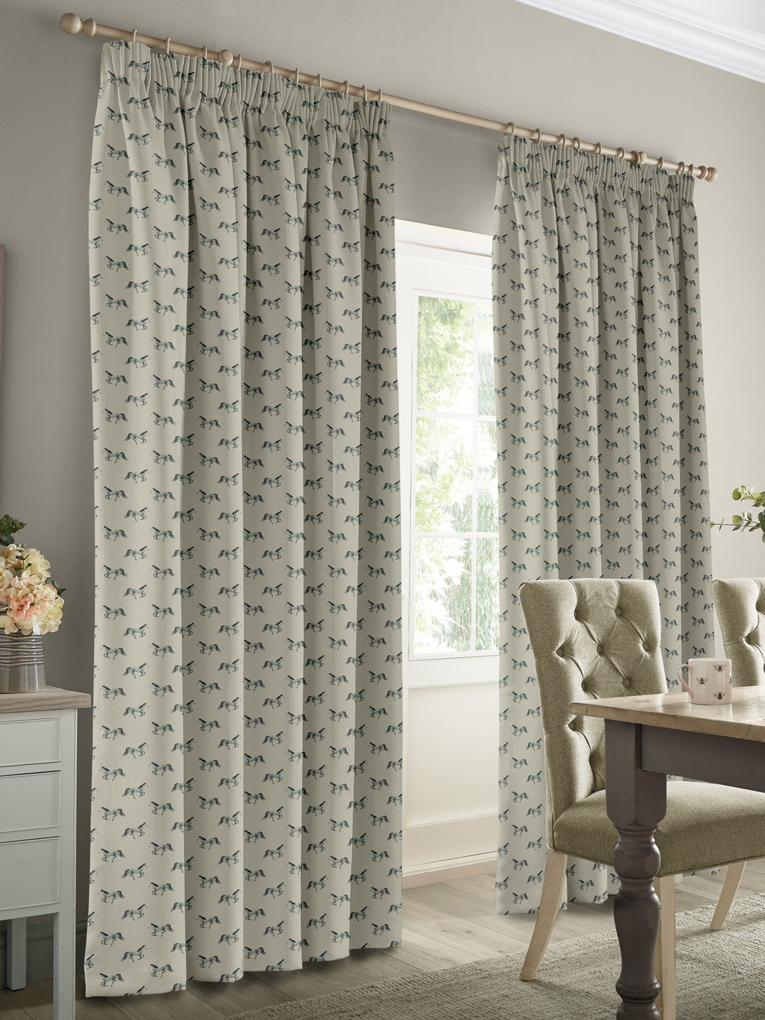 sophie allport horse grey curtains