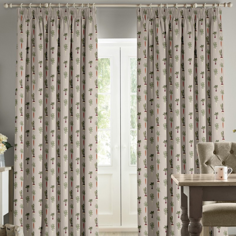 Sophie Allport Homegrown Grey Curtains