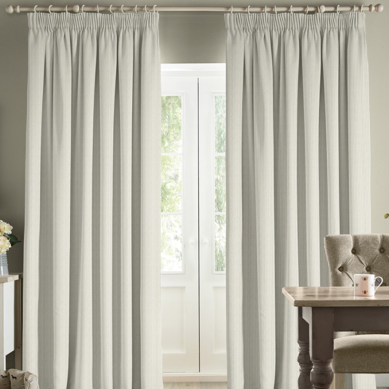 Sophie Allport Stamford Stripe Natural Curtains