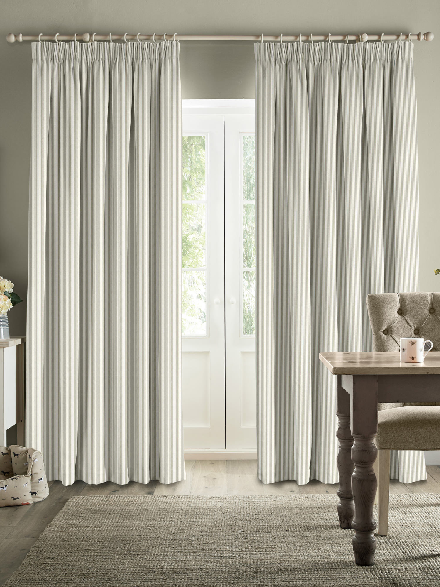 sophie allport stamford stripe natural curtains