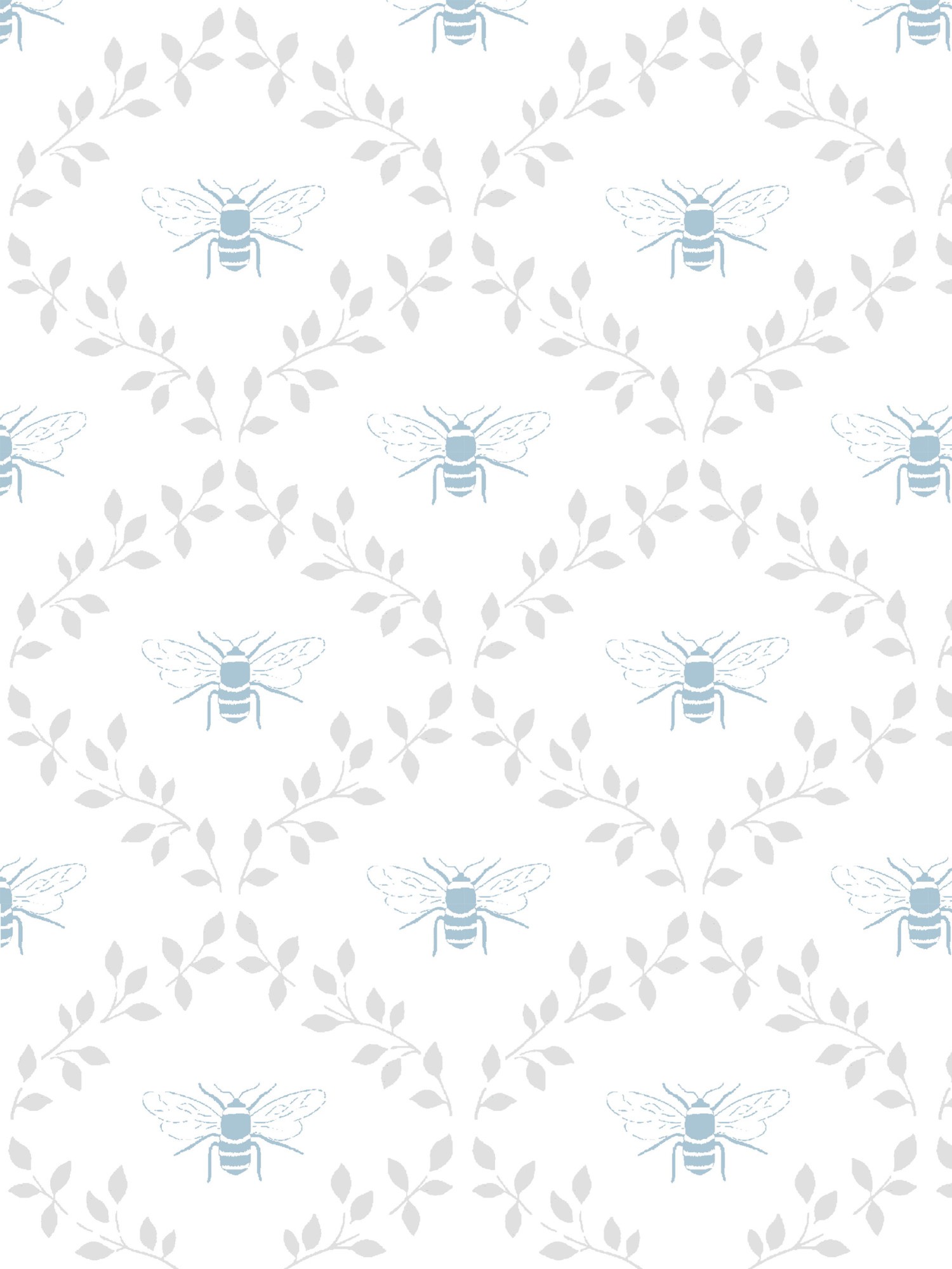 sophie allport bees & leaves white curtains