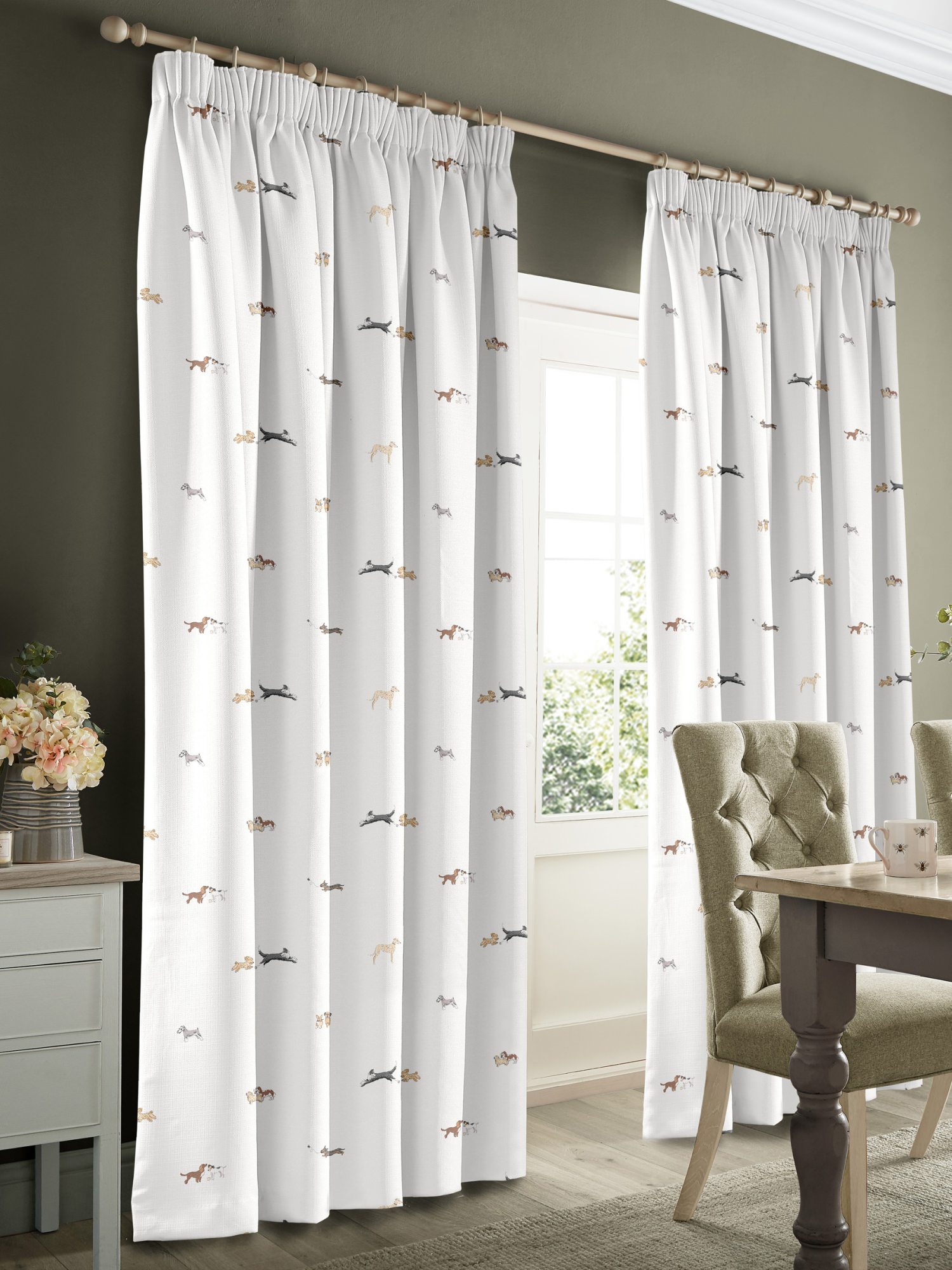 sophie allport doggy daycare off white curtains
