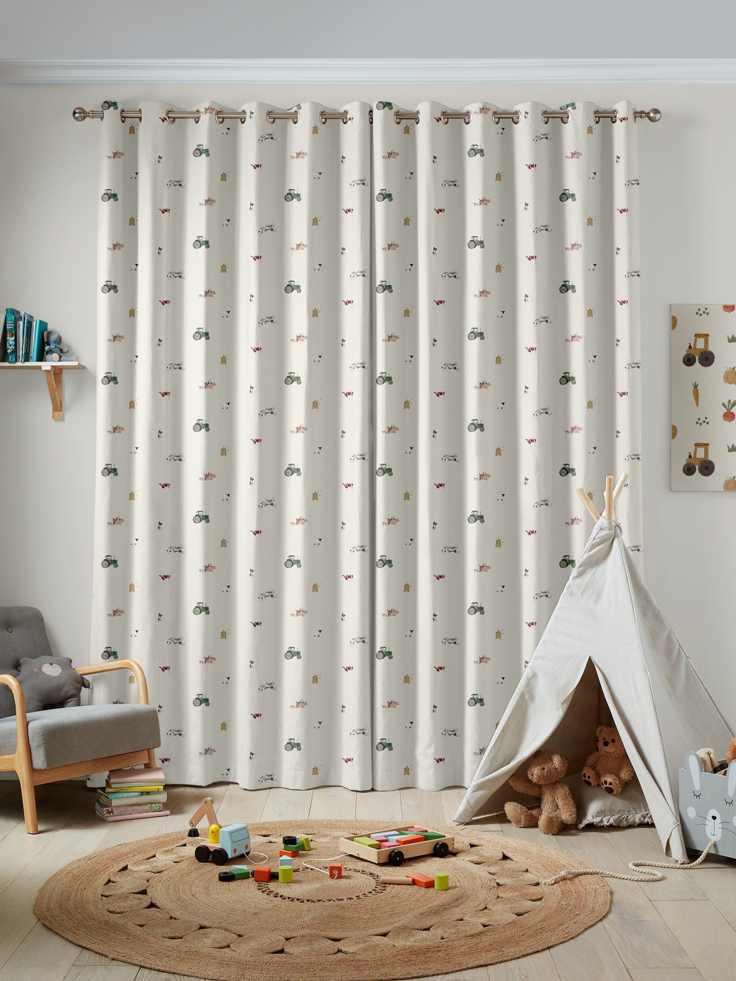 sophie allport on the farm neutral curtains