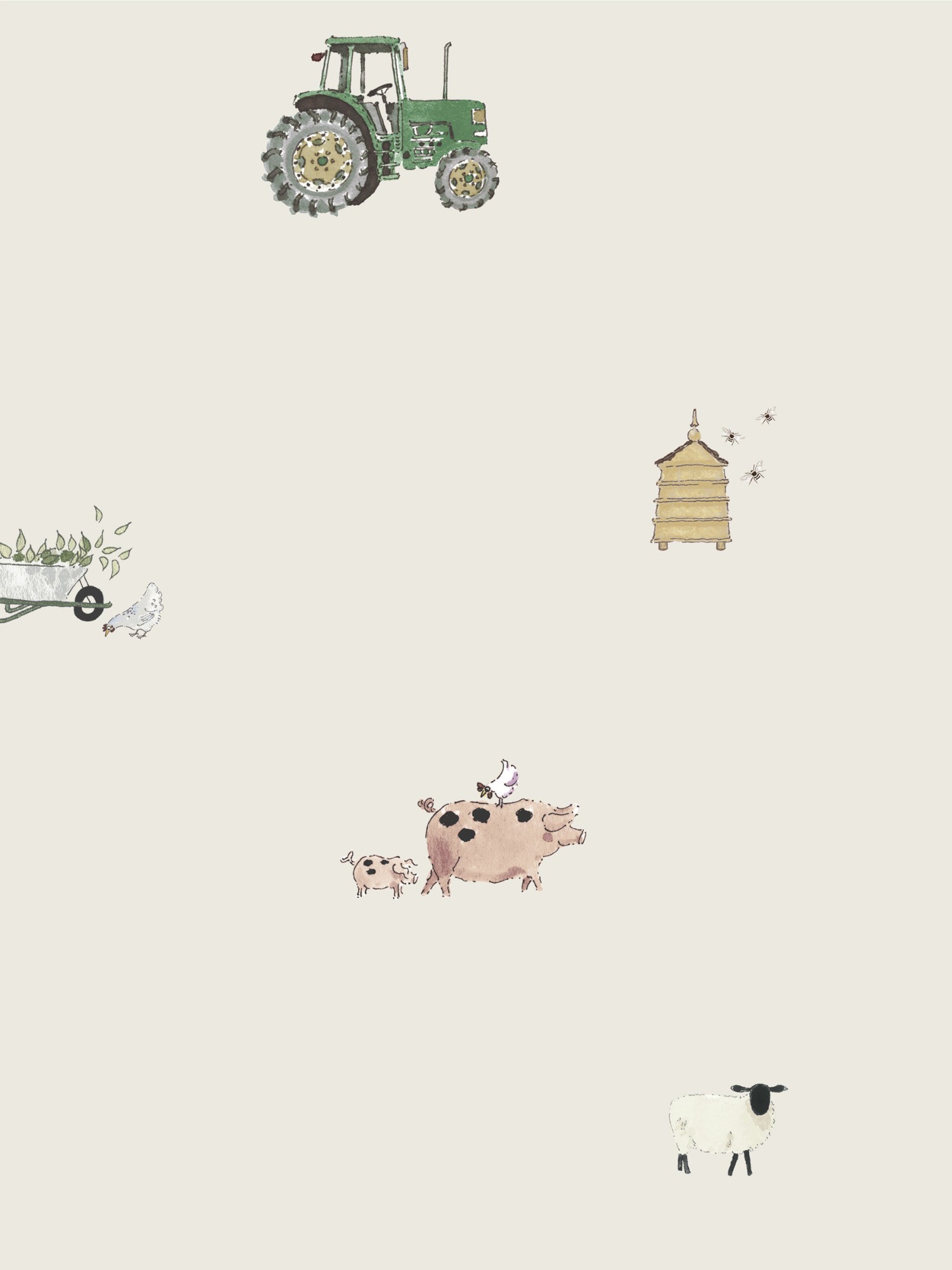 sophie allport on the farm neutral curtains