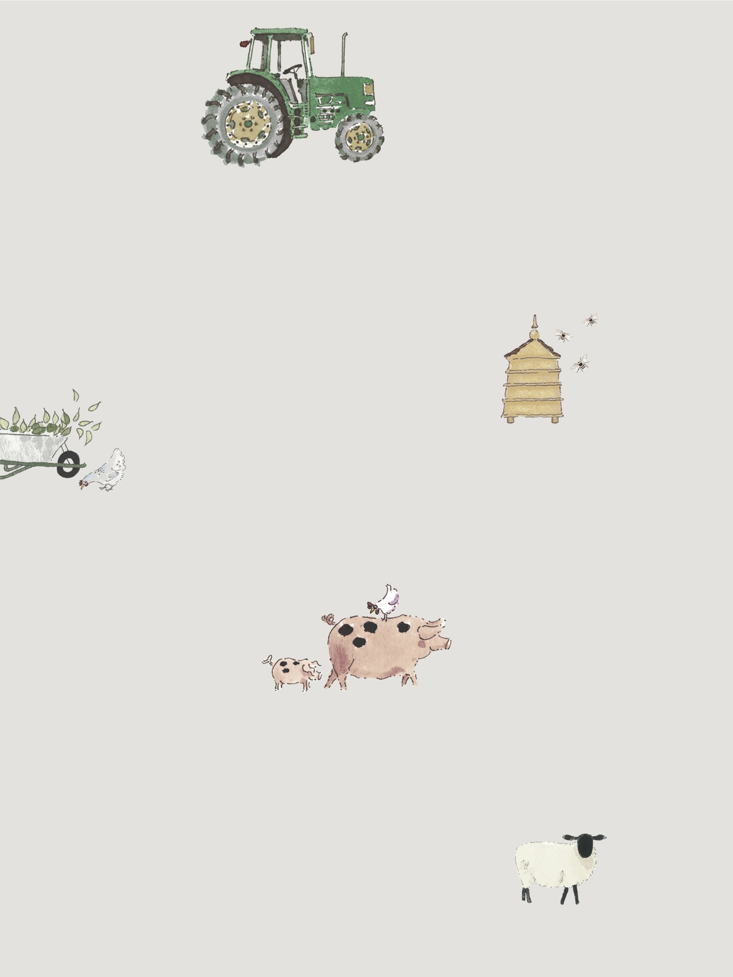sophie allport on the farm soft grey curtains