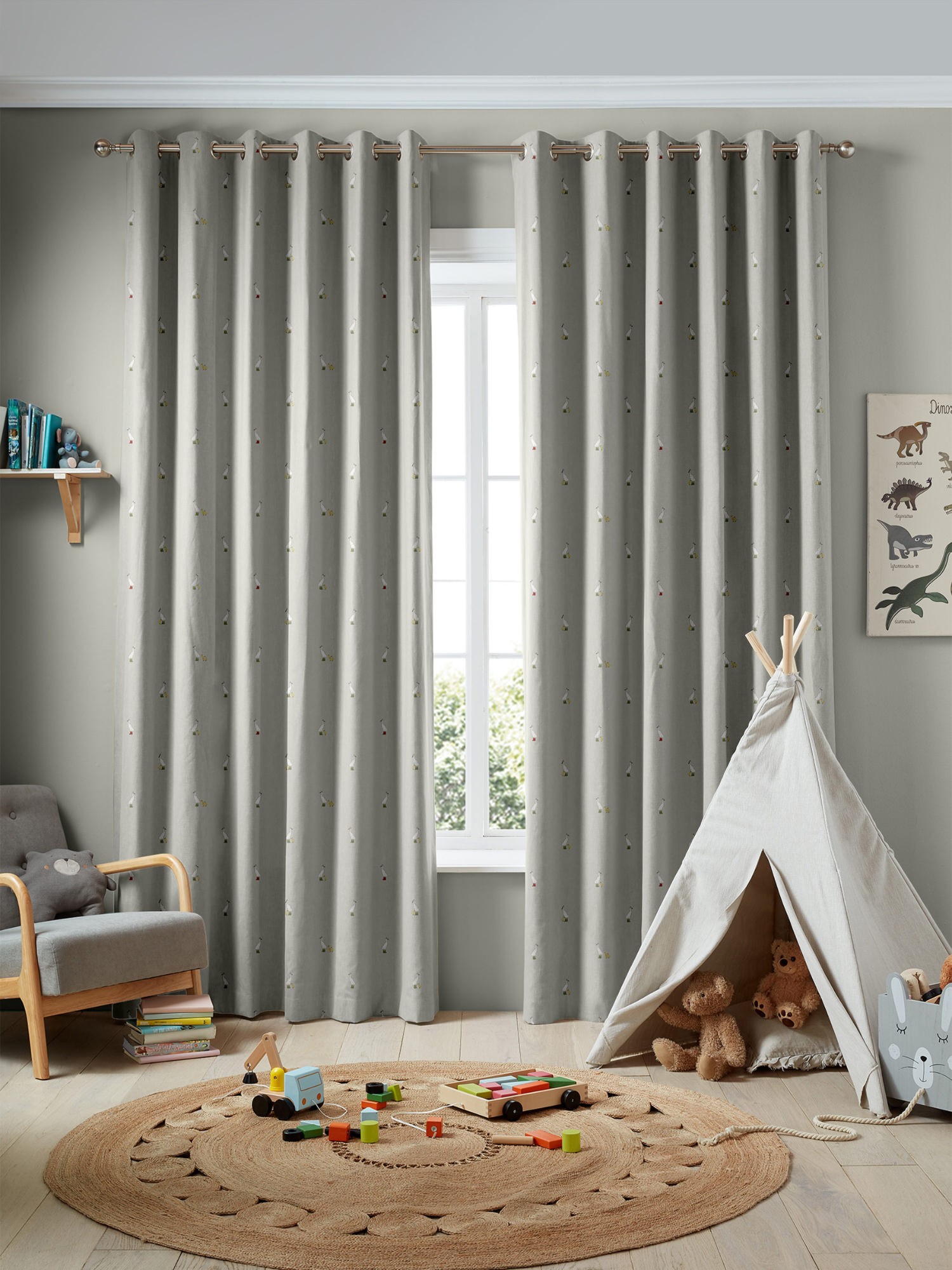 sophie allport runner duck grey curtains