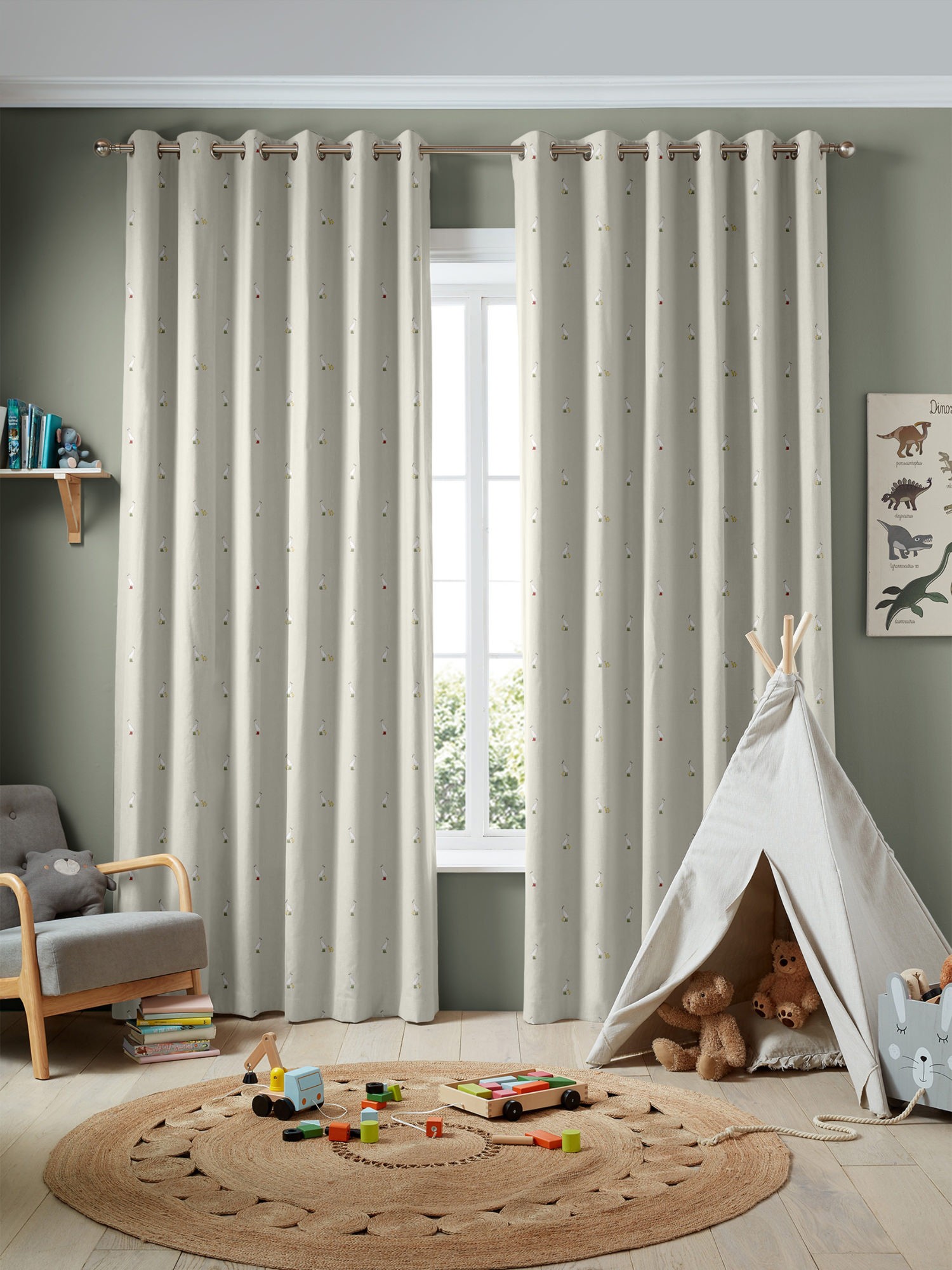 sophie allport runner duck neutral curtains