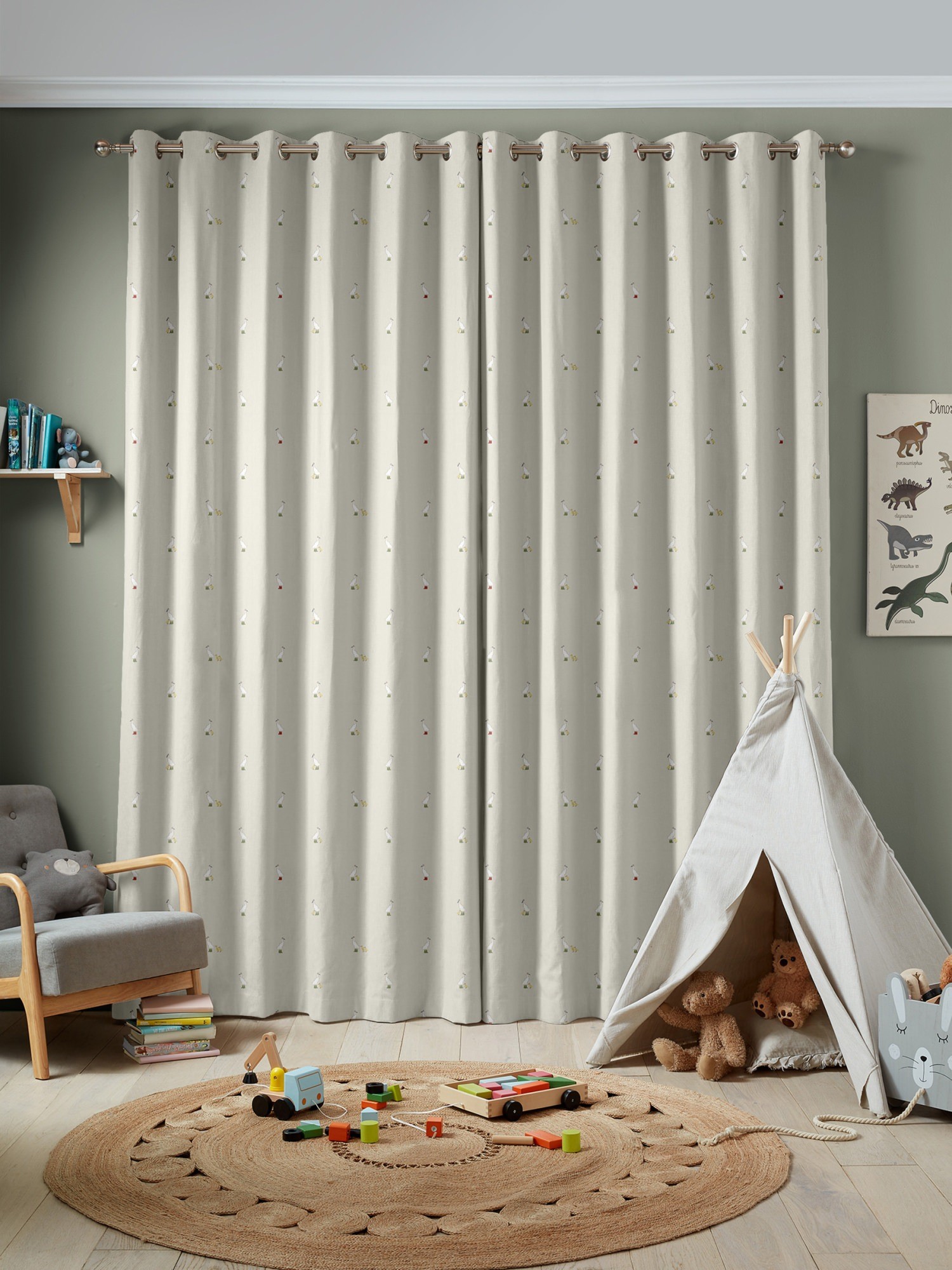 sophie allport runner duck neutral curtains