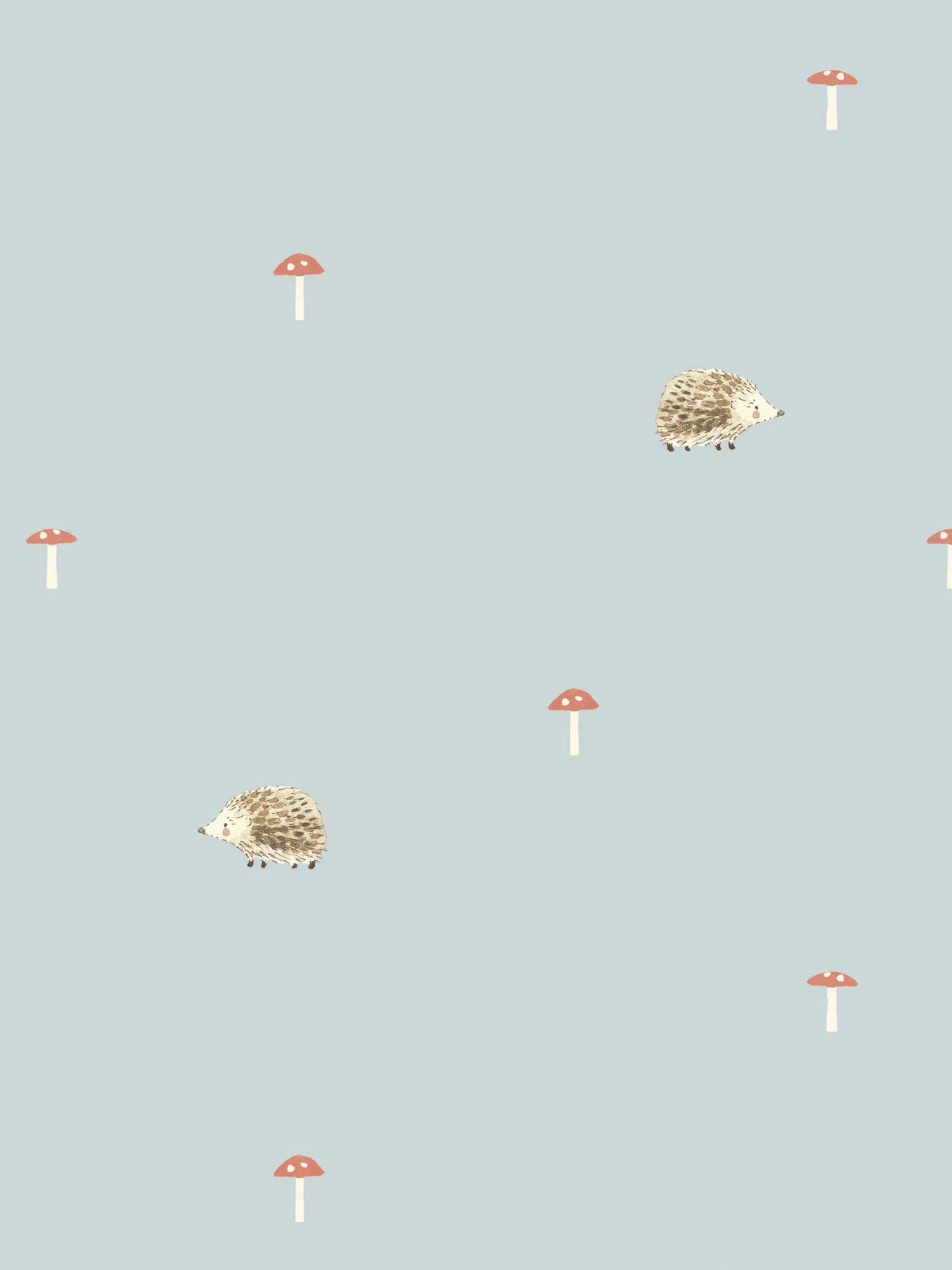 sophie allport woodland hedgehog blue curtains