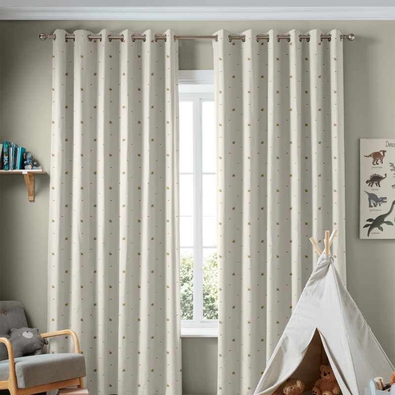 Sophie Allport Woodland Hedgehog Neutral Curtains