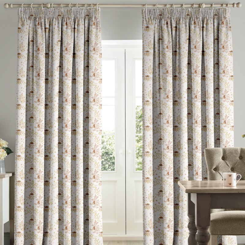 Sophie Allport Woodland Friends Off White Curtains