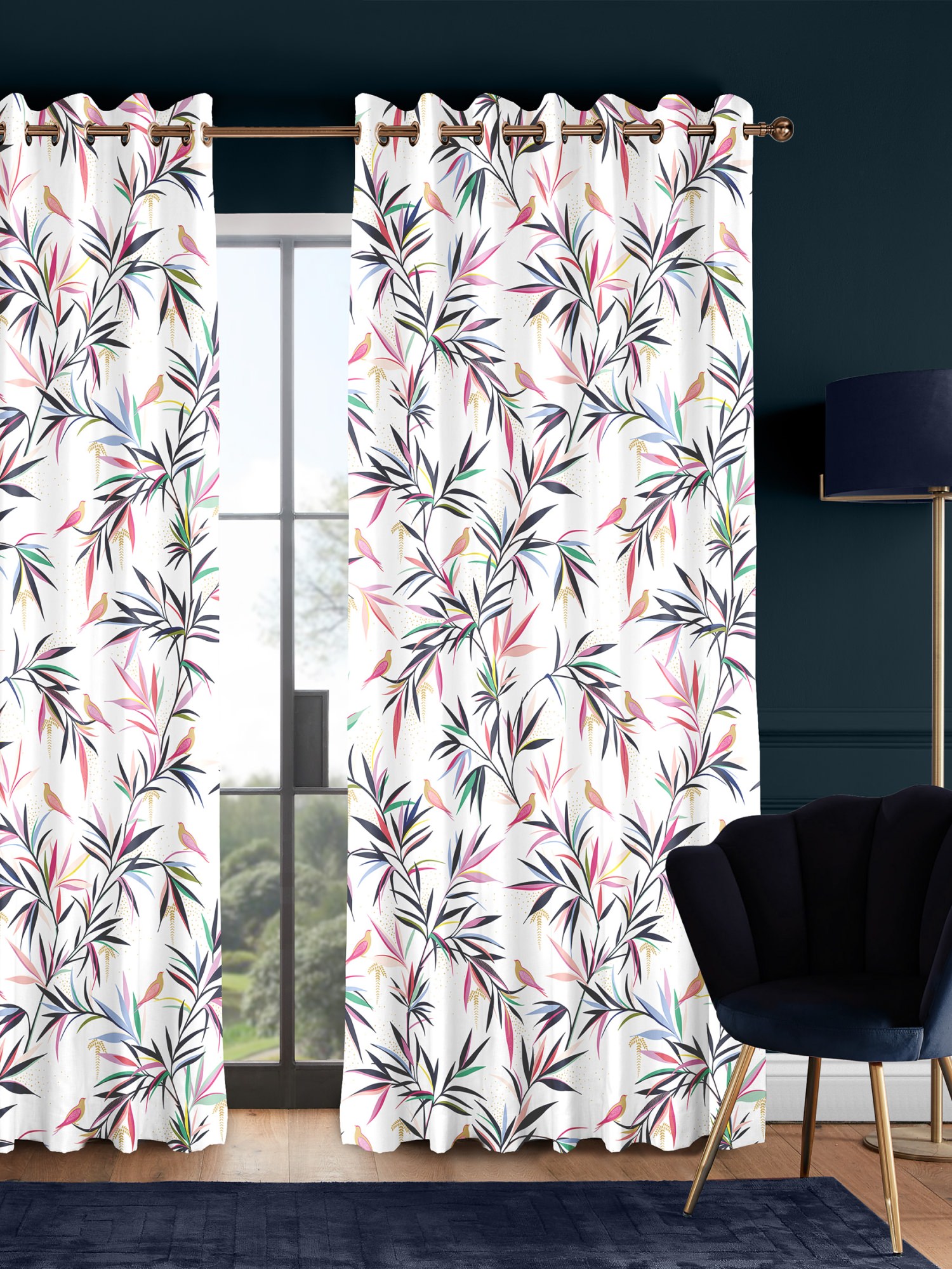sara miller bamboo white curtains