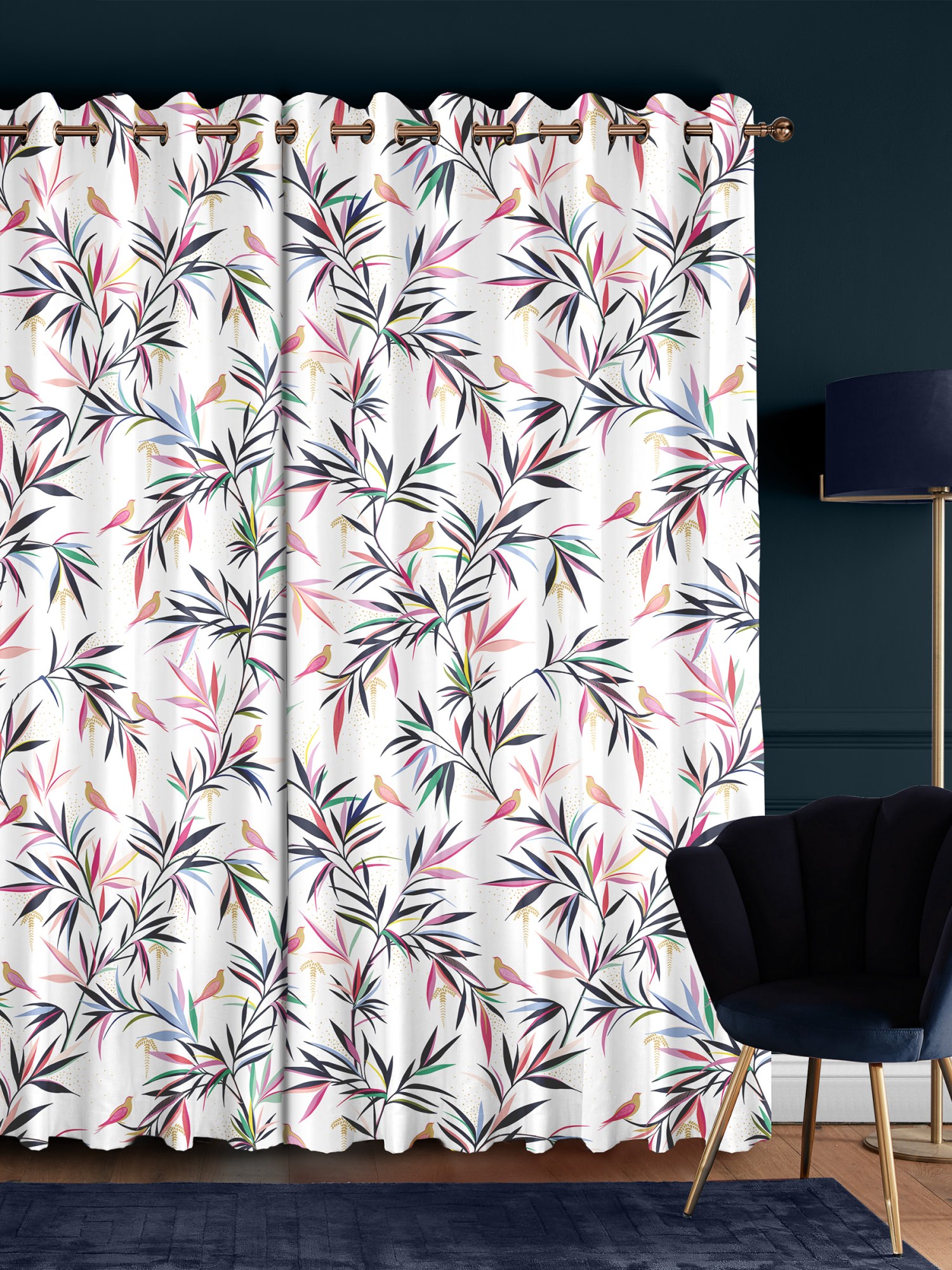 sara miller bamboo white curtains