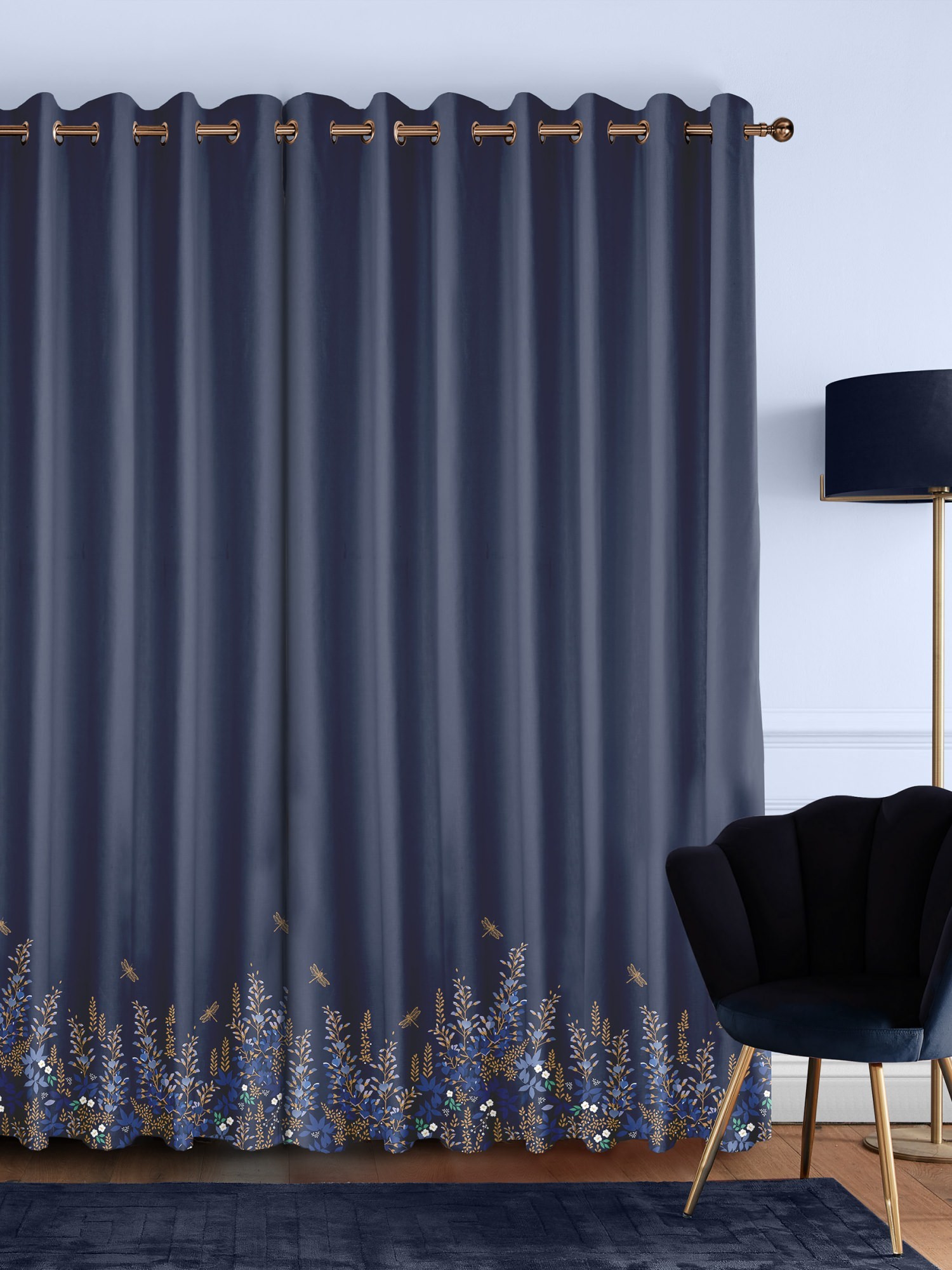 sara miller wisteria navy curtains