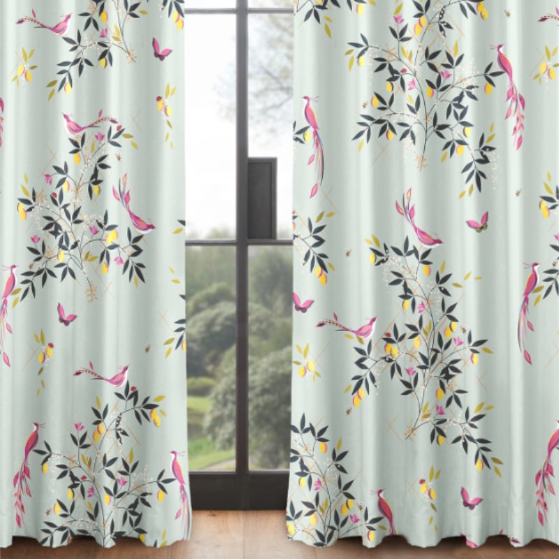 Sara Miller Birds & Trellis Duckegg Curtains