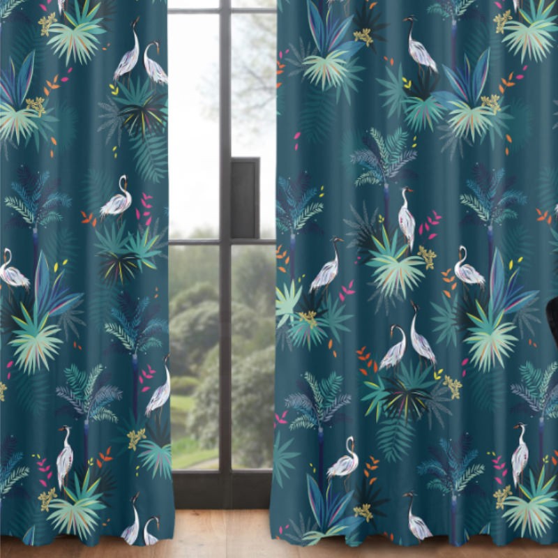 Sara Miller Heron Teal Curtains