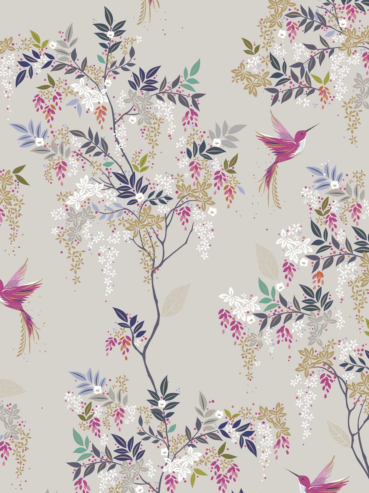 sara miller hummingbird oyster curtains