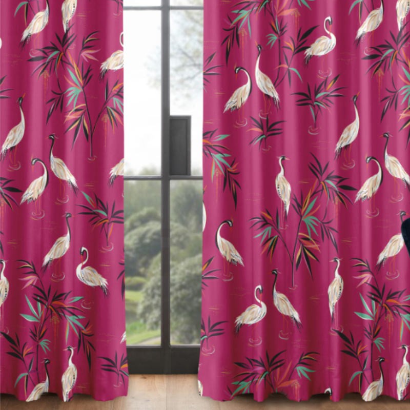 Sara Miller Heron Fuchsia Curtains
