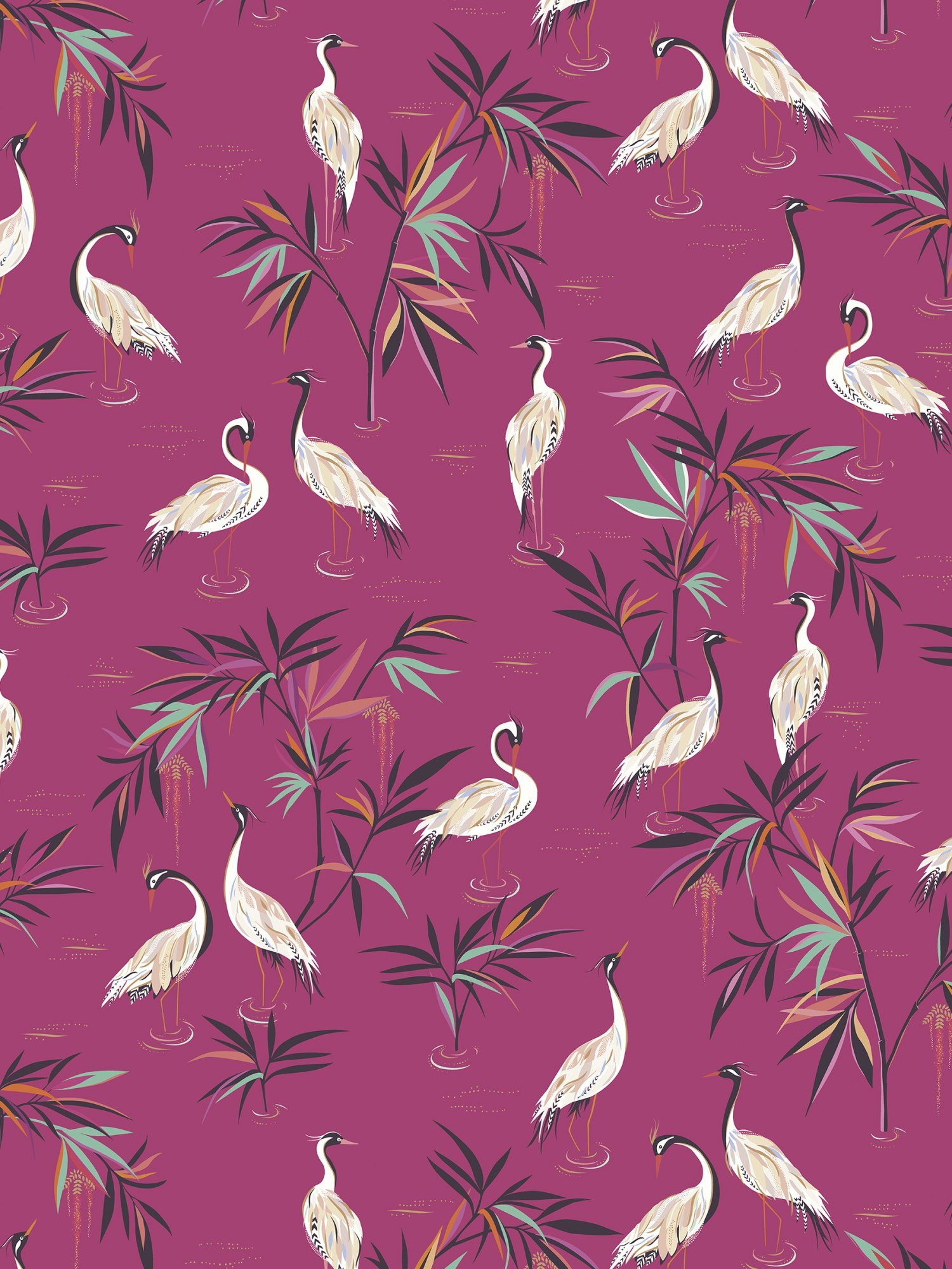 sara miller heron fuchsia curtains