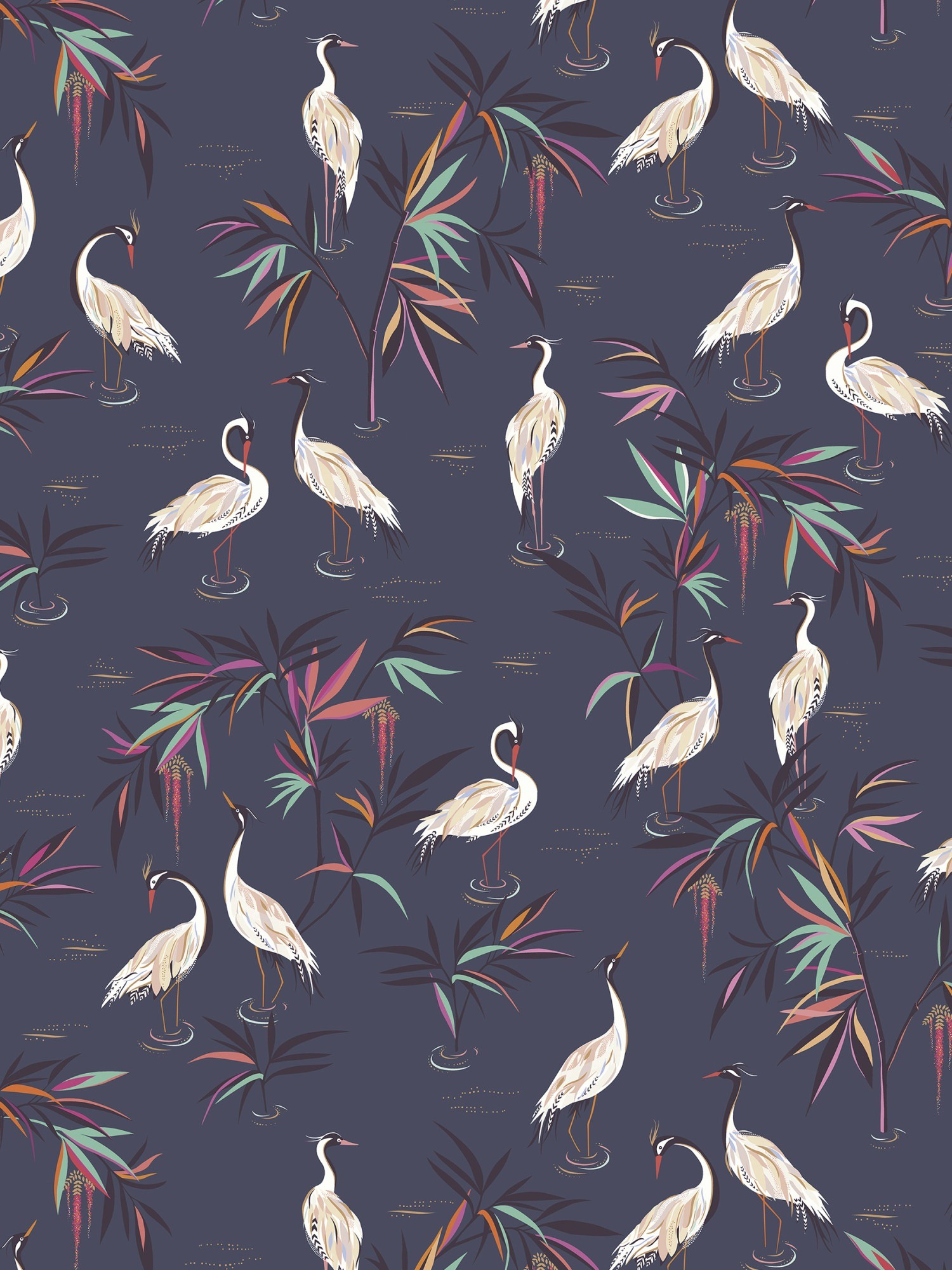 sara miller heron smokey blue curtains