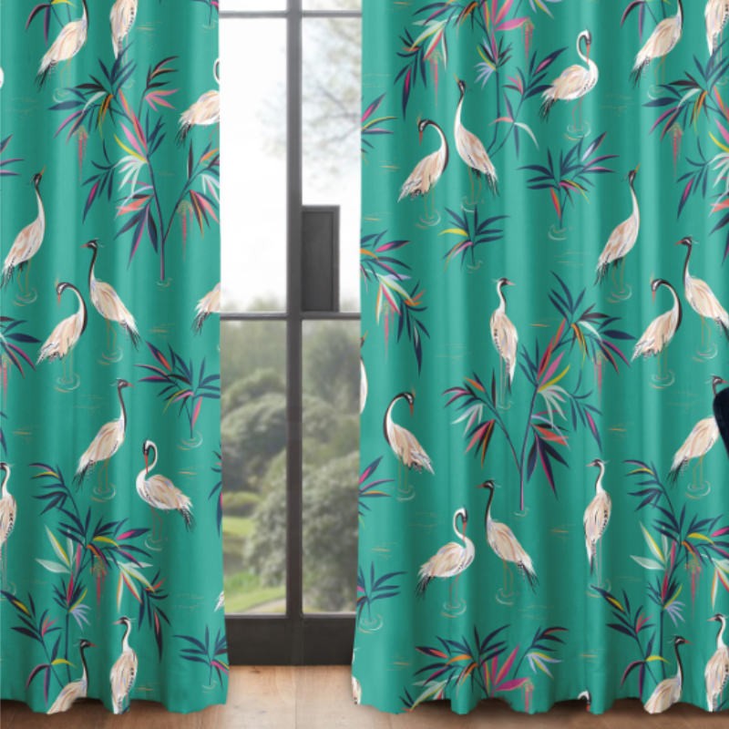 Sara Miller Heron Green Curtains