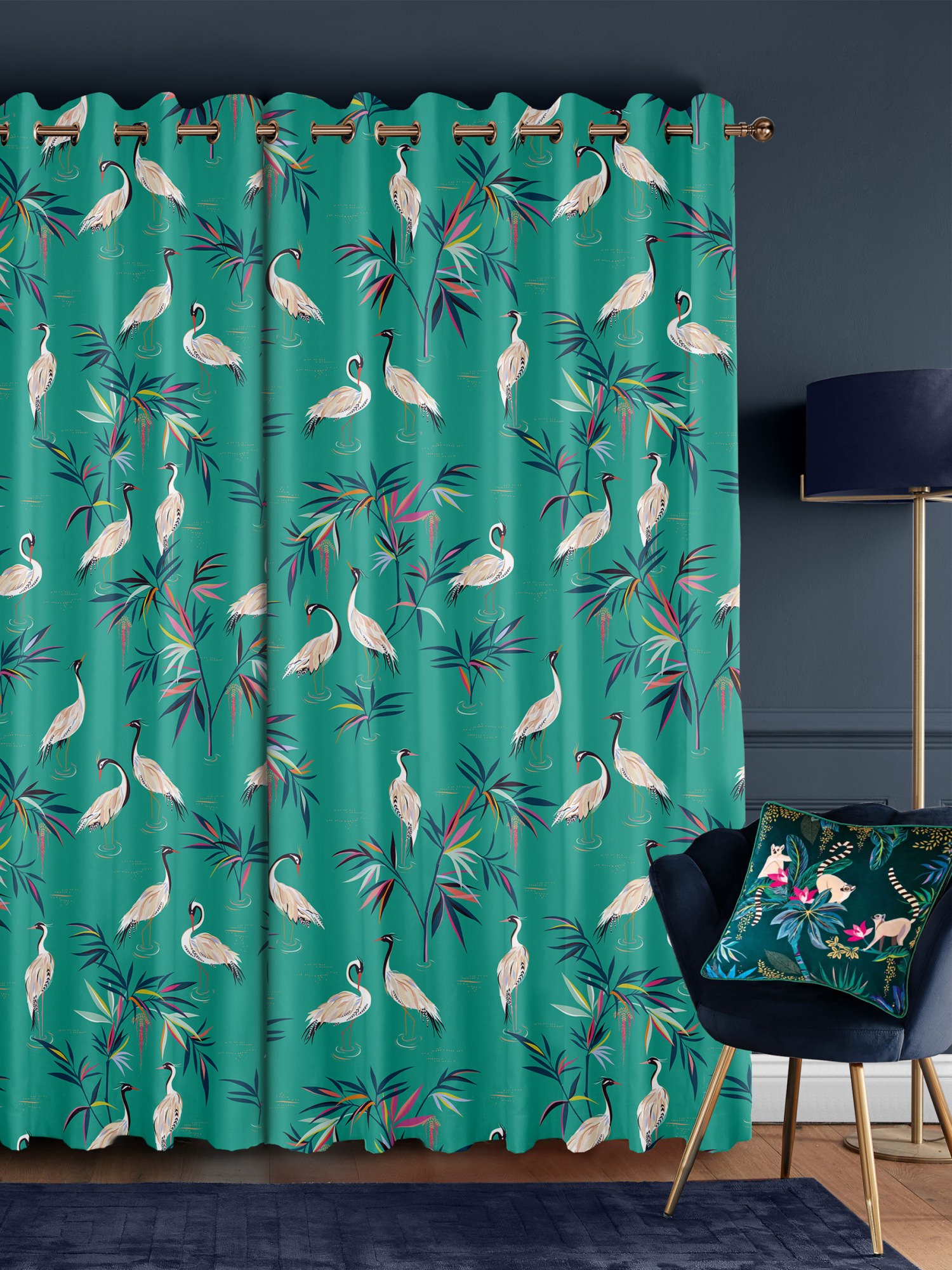 sara miller heron green curtains