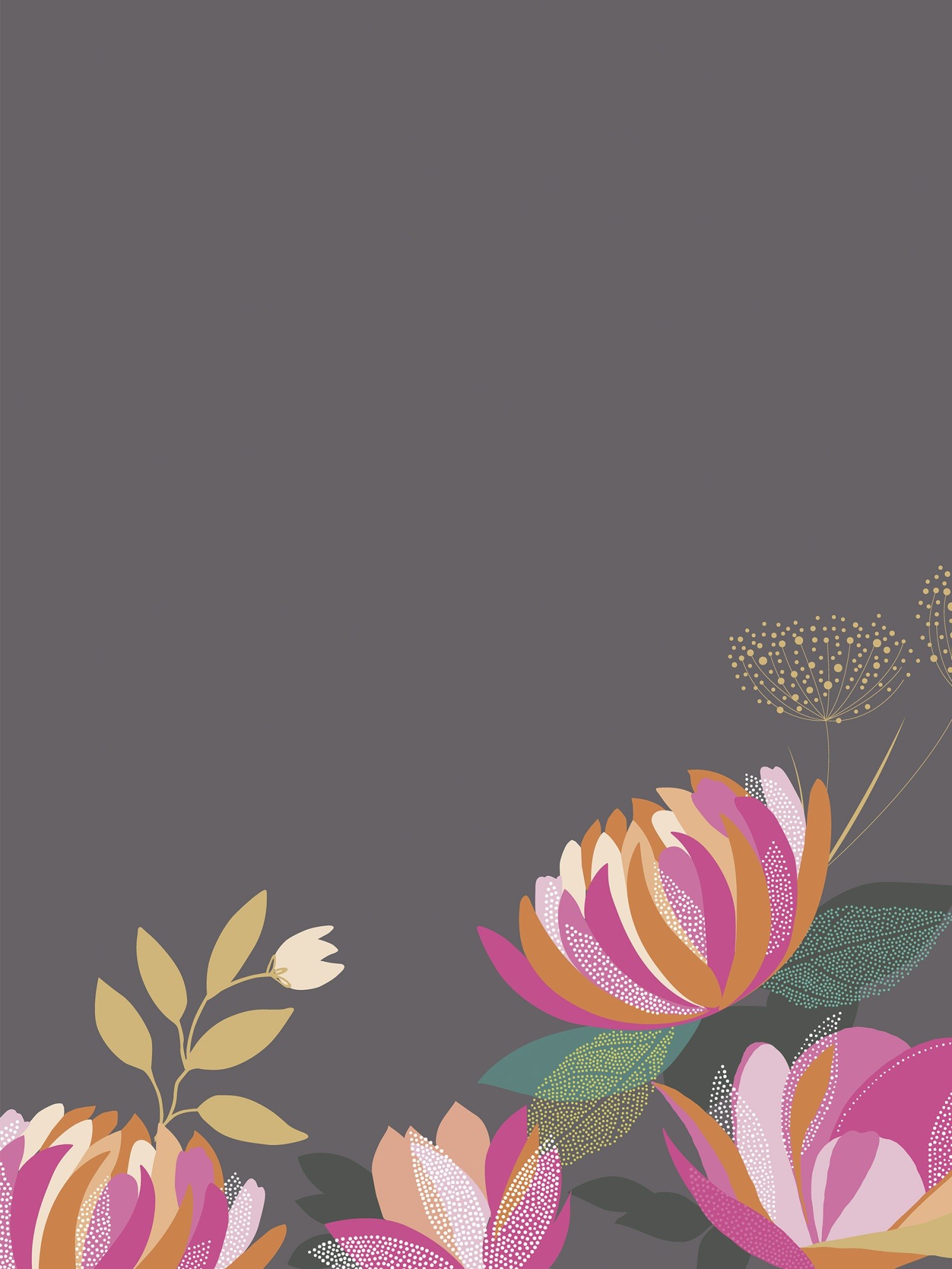 sara miller peony border dark grey curtains