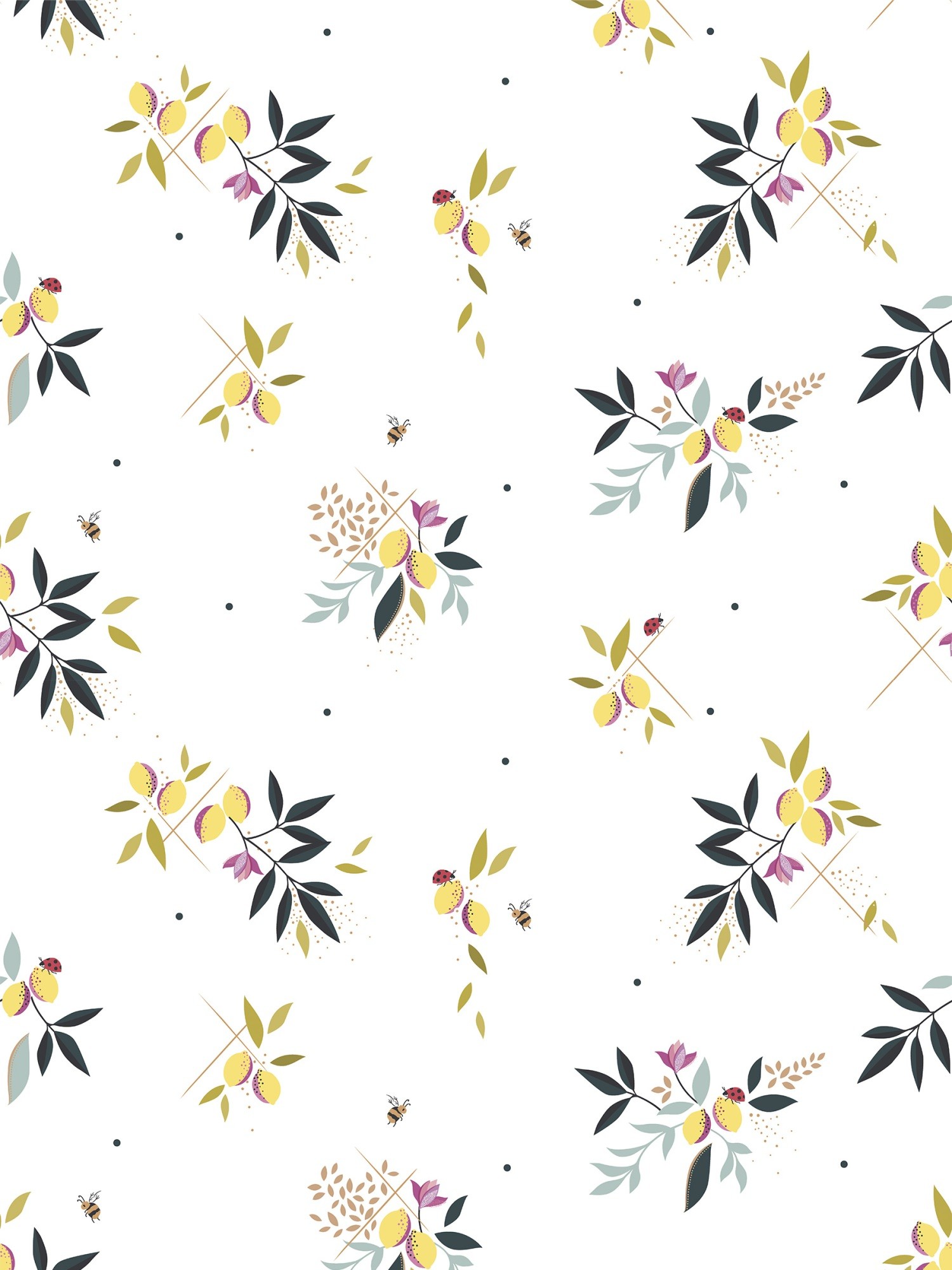 sara miller lemon cluster white curtains