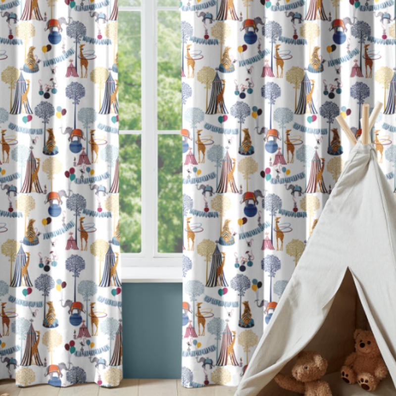Sara Miller Circus White Curtains
