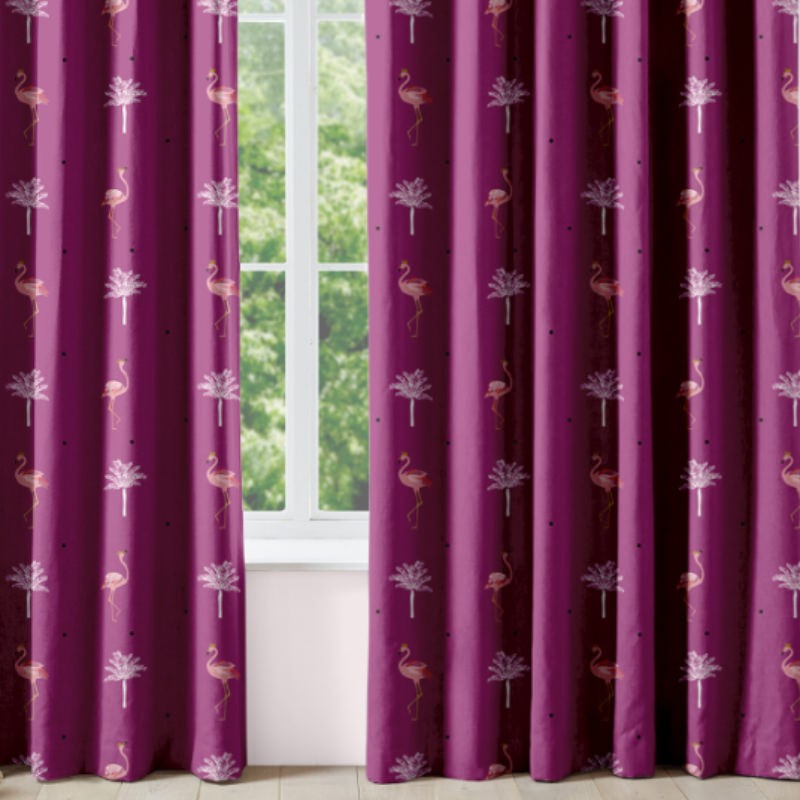 Sara Miller Flamingo Pink Curtains