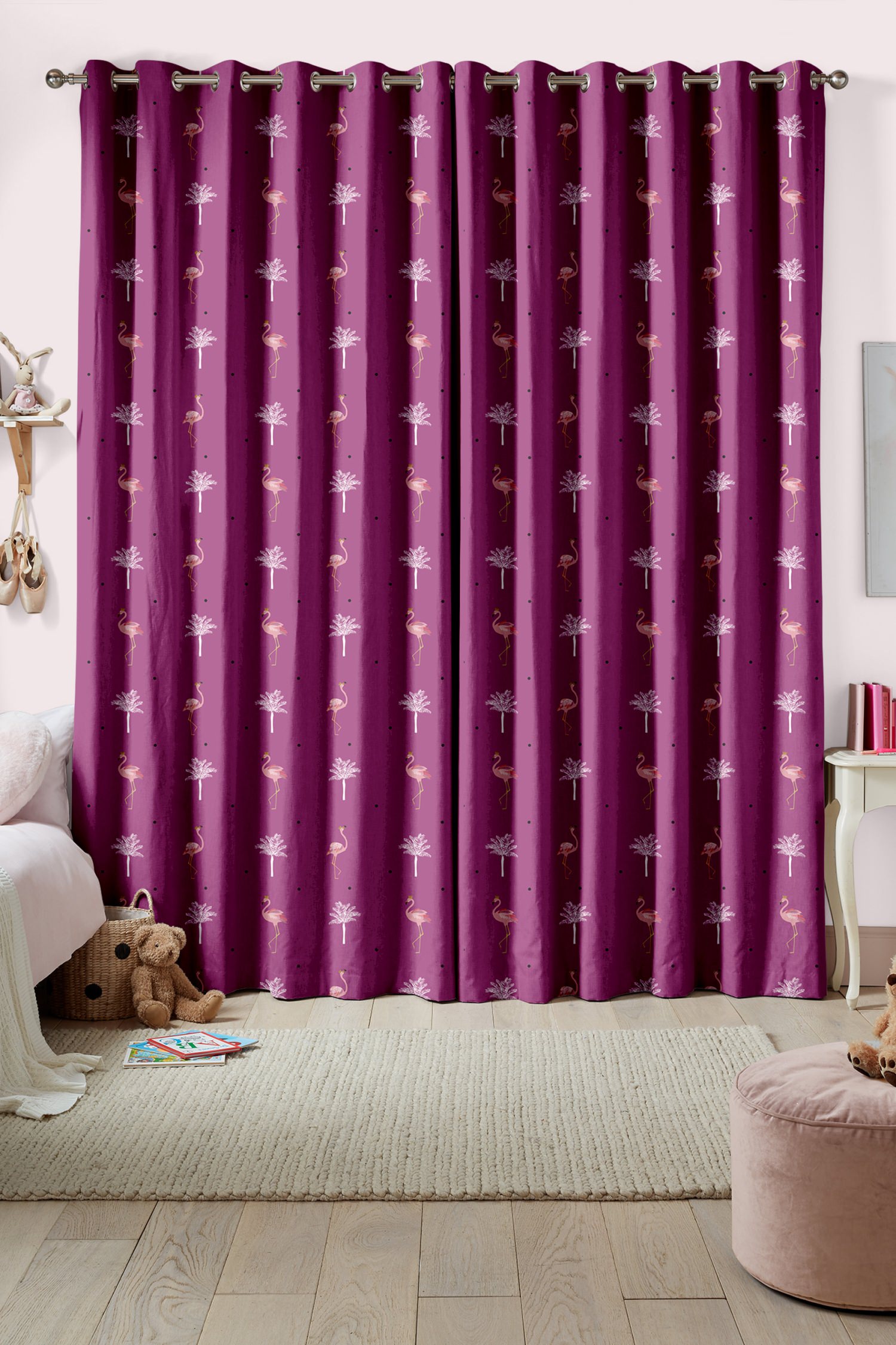 sara miller flamingo pink curtains