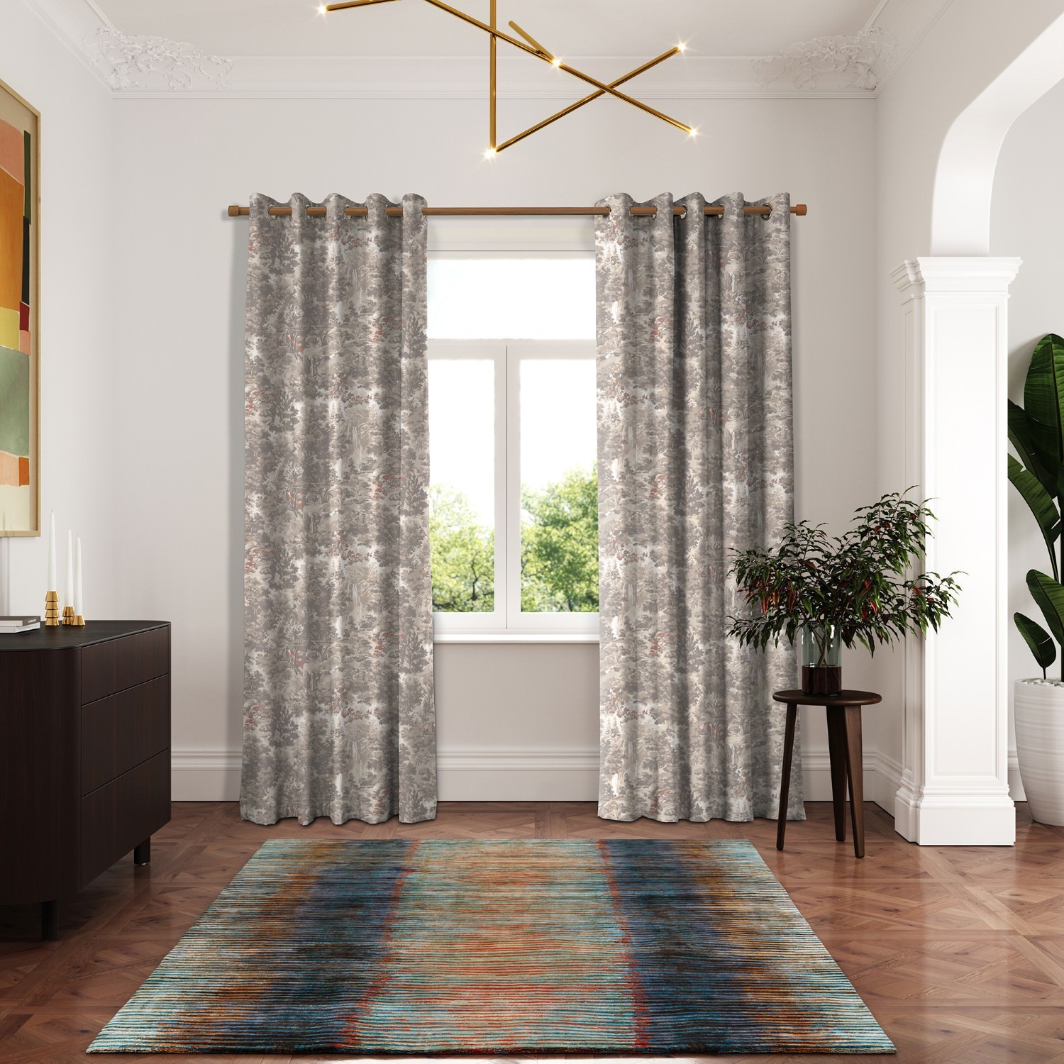 ted baker landscape linen curtains