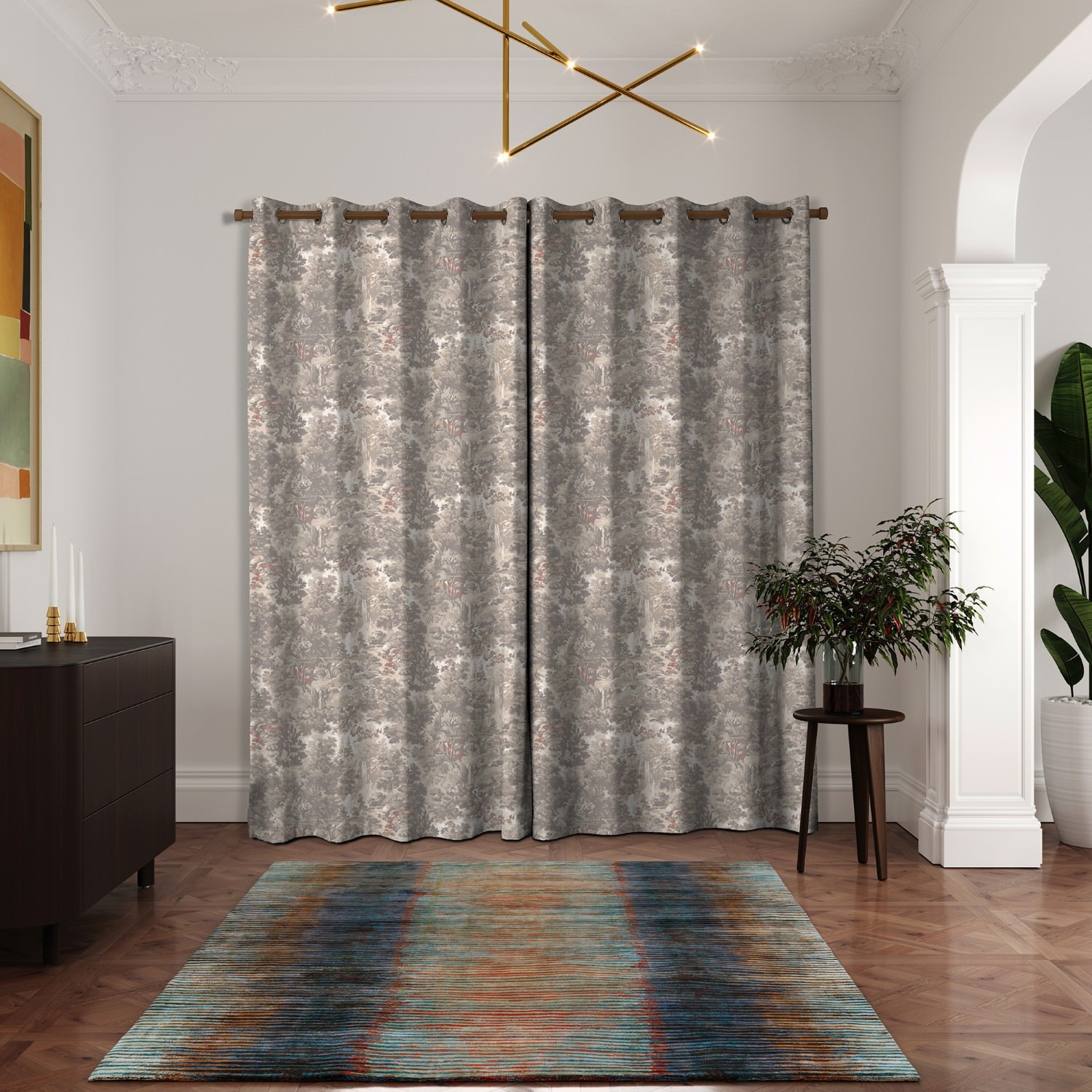 ted baker landscape linen curtains