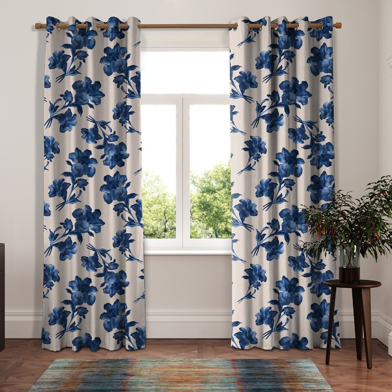 Ted Baker Midnight Garden Blue Curtains